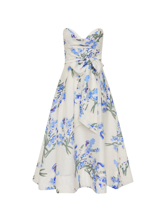 Bluebell Meadow floral-print midi dress