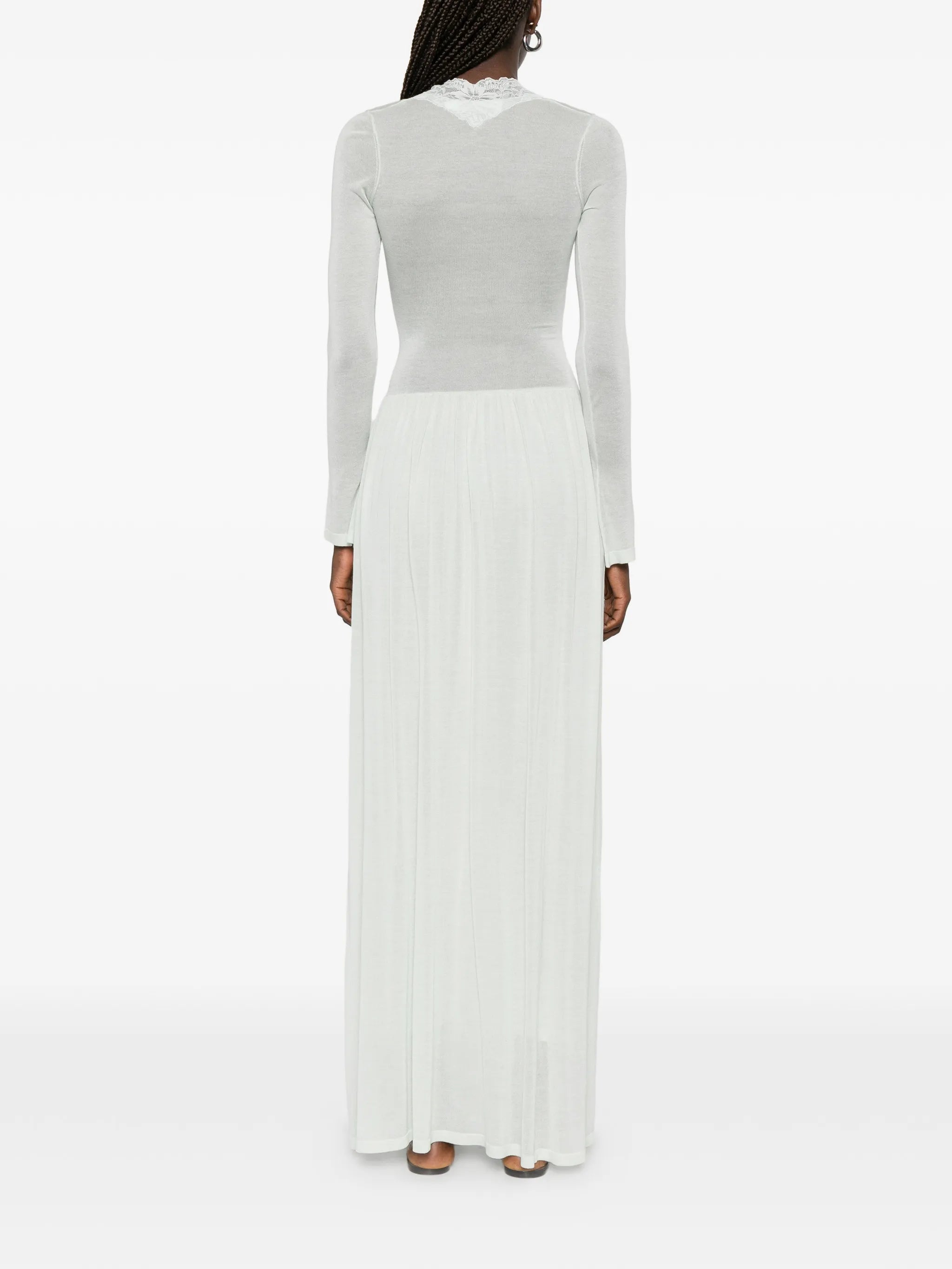 Maris lace-trim maxi dress