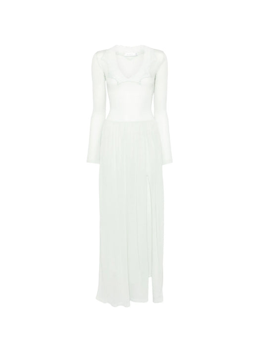 Maris lace-trim maxi dress