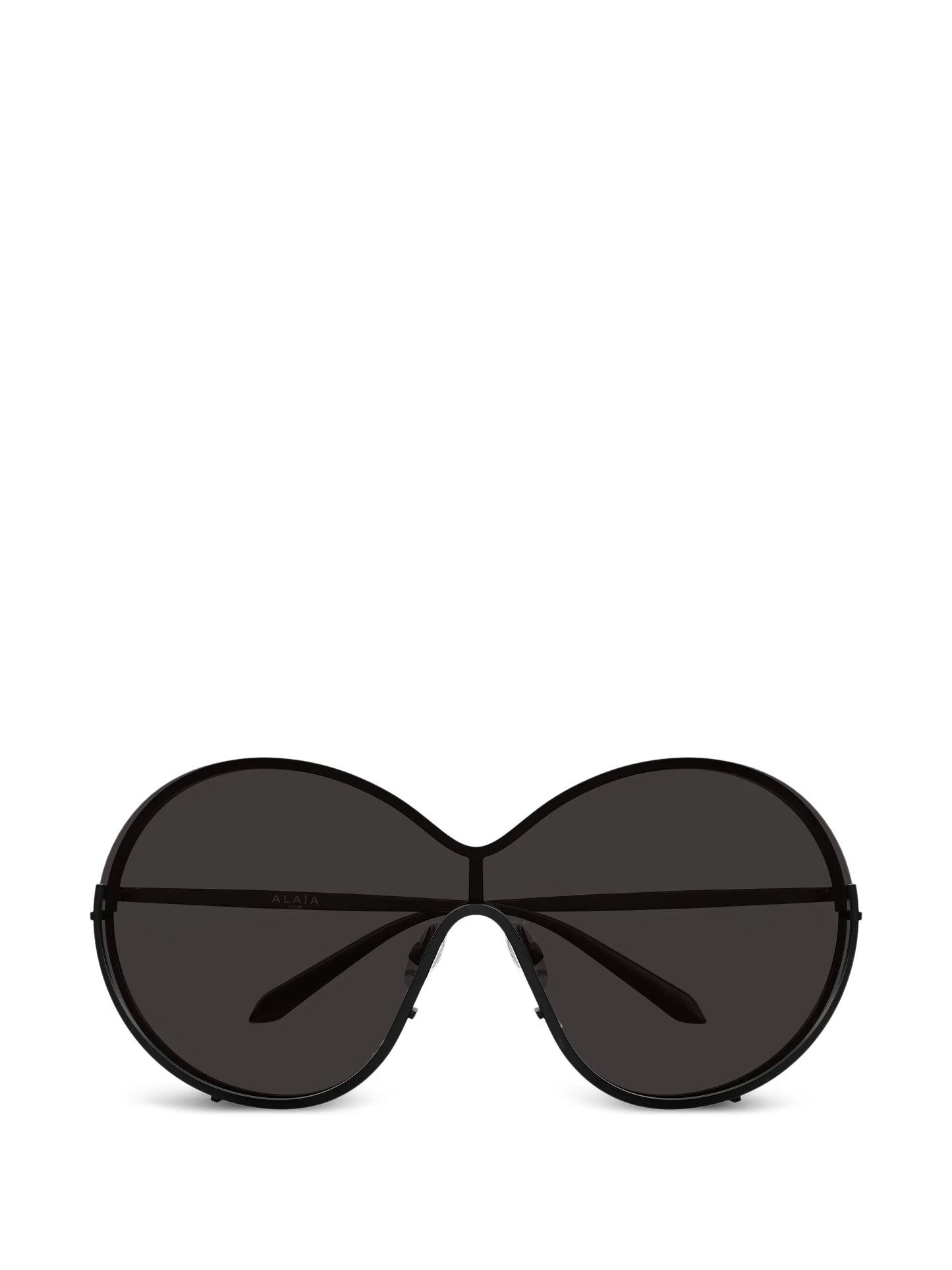 grey lens oval oversized sunglasses