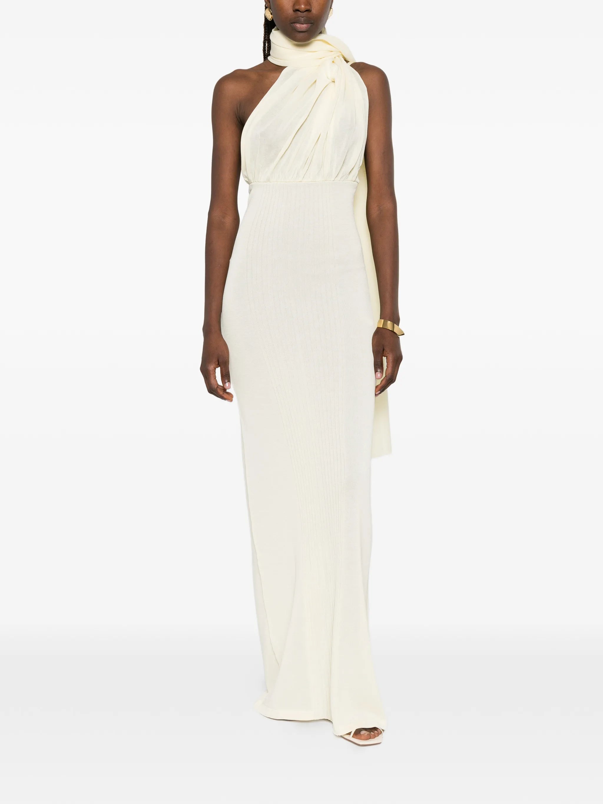 Thea scarf-detail maxi dress