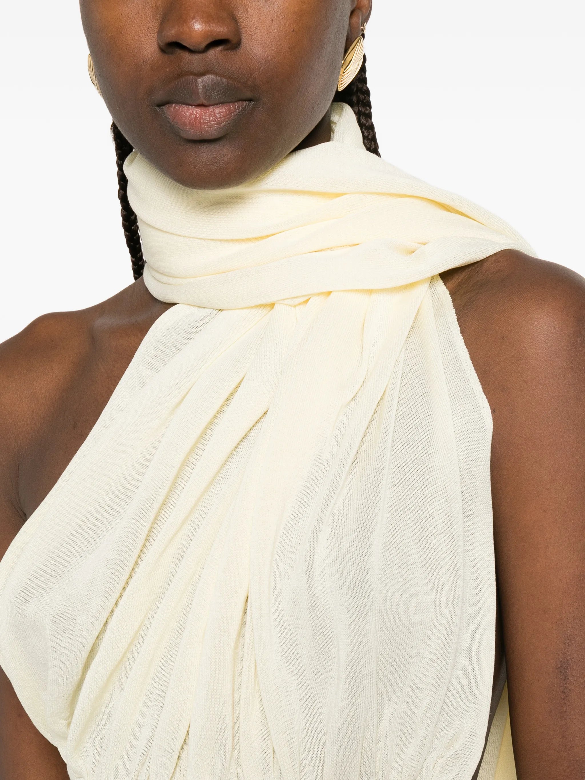 Thea scarf-detail maxi dress