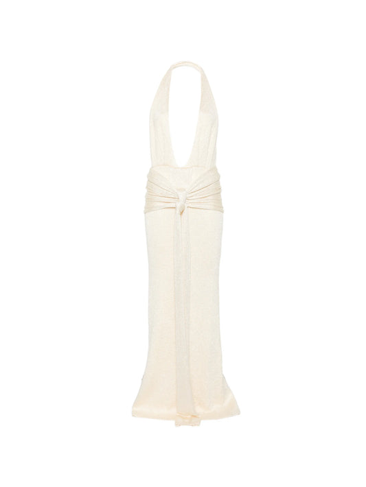 Sereia knotted-waist maxi dress