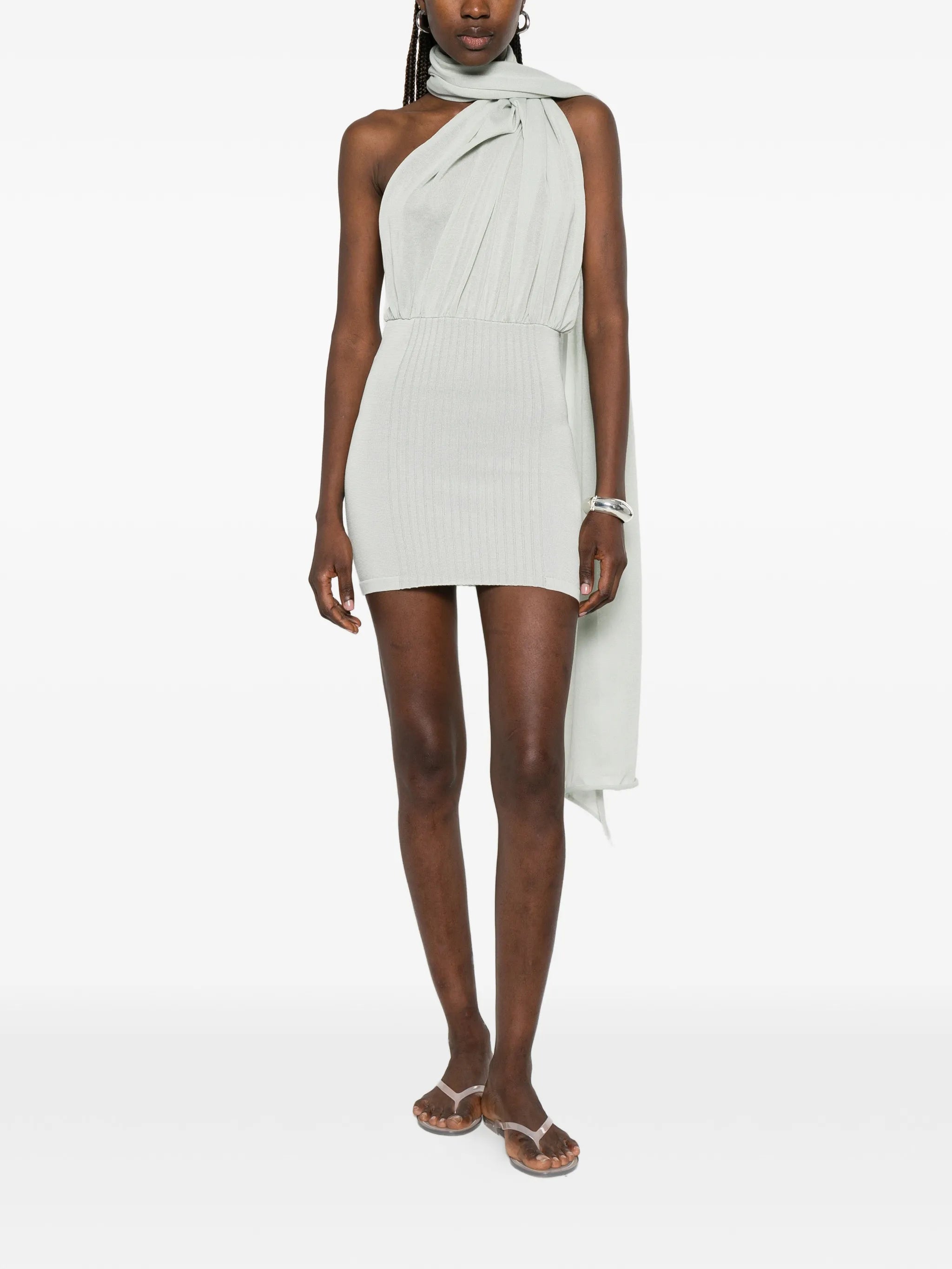 Thea scarf-detail mini dress