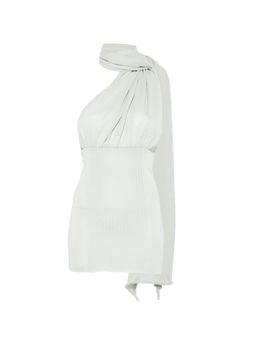 Thea scarf-detail mini dress