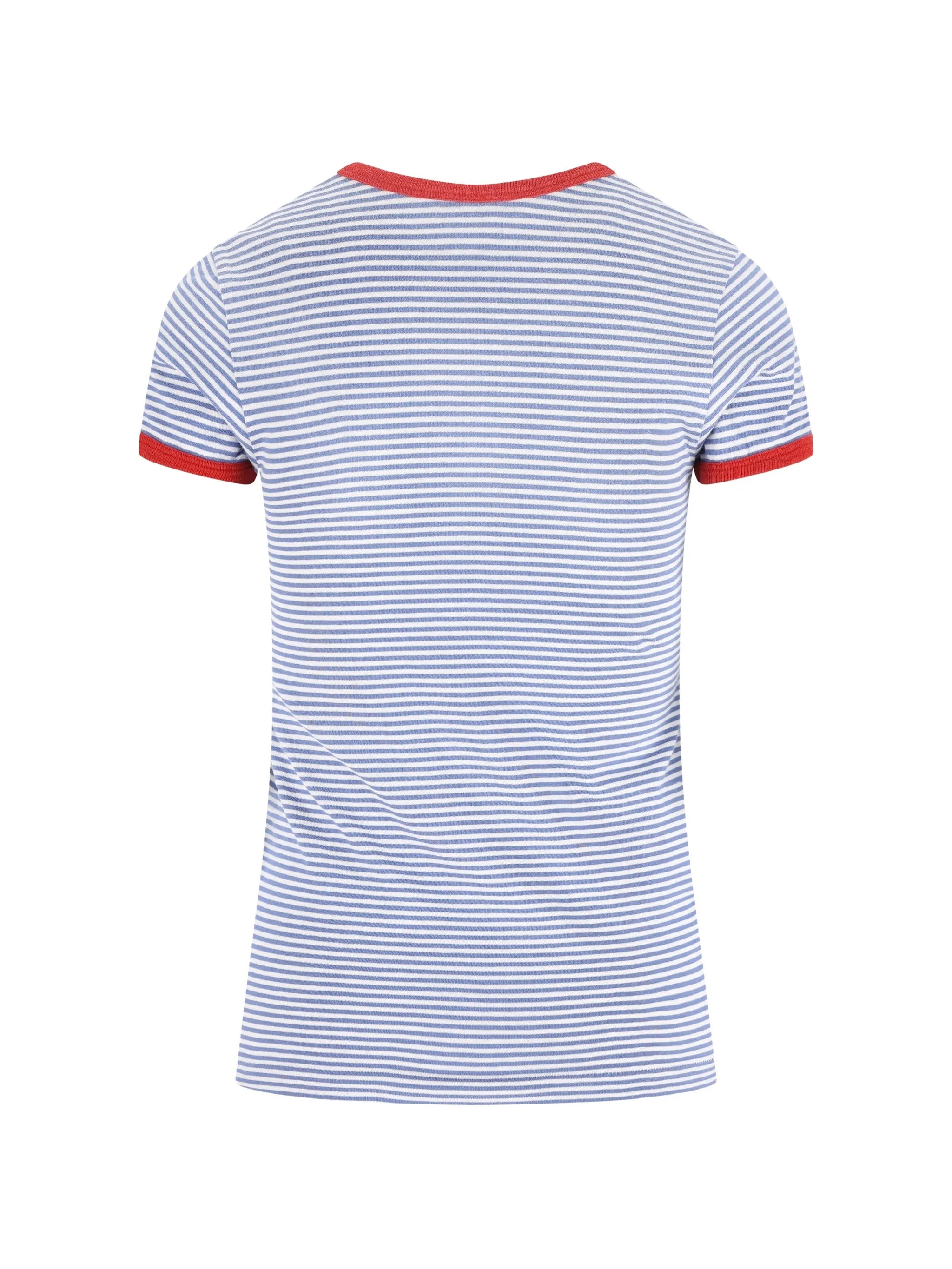 striped logo top