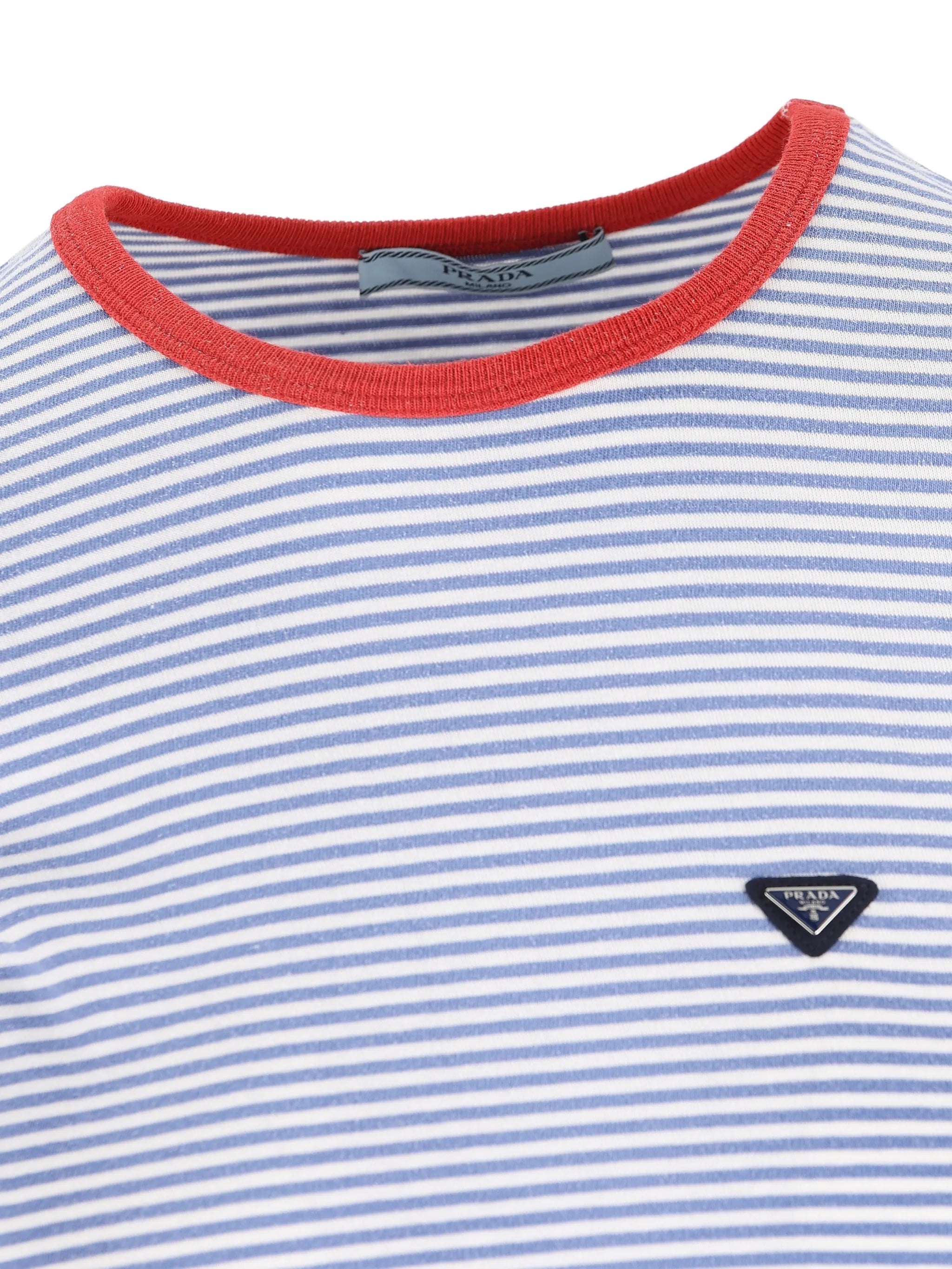 striped logo top
