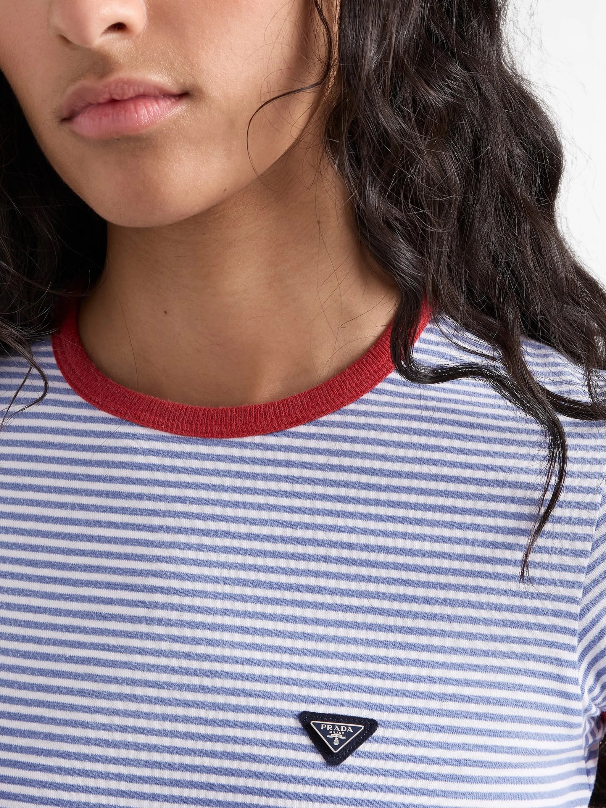 striped jersey T-shirt