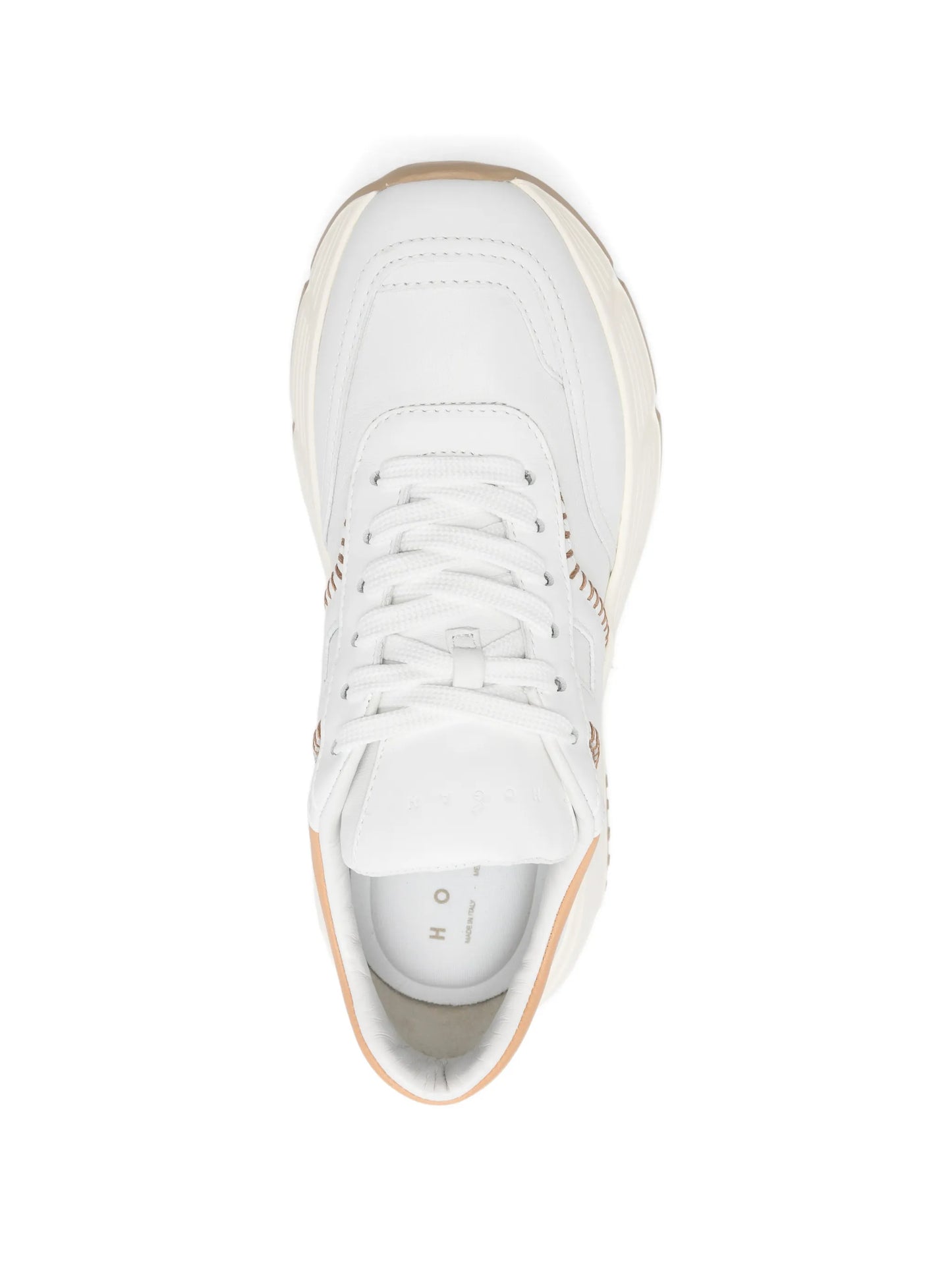 lace-up fastening leather sneakers