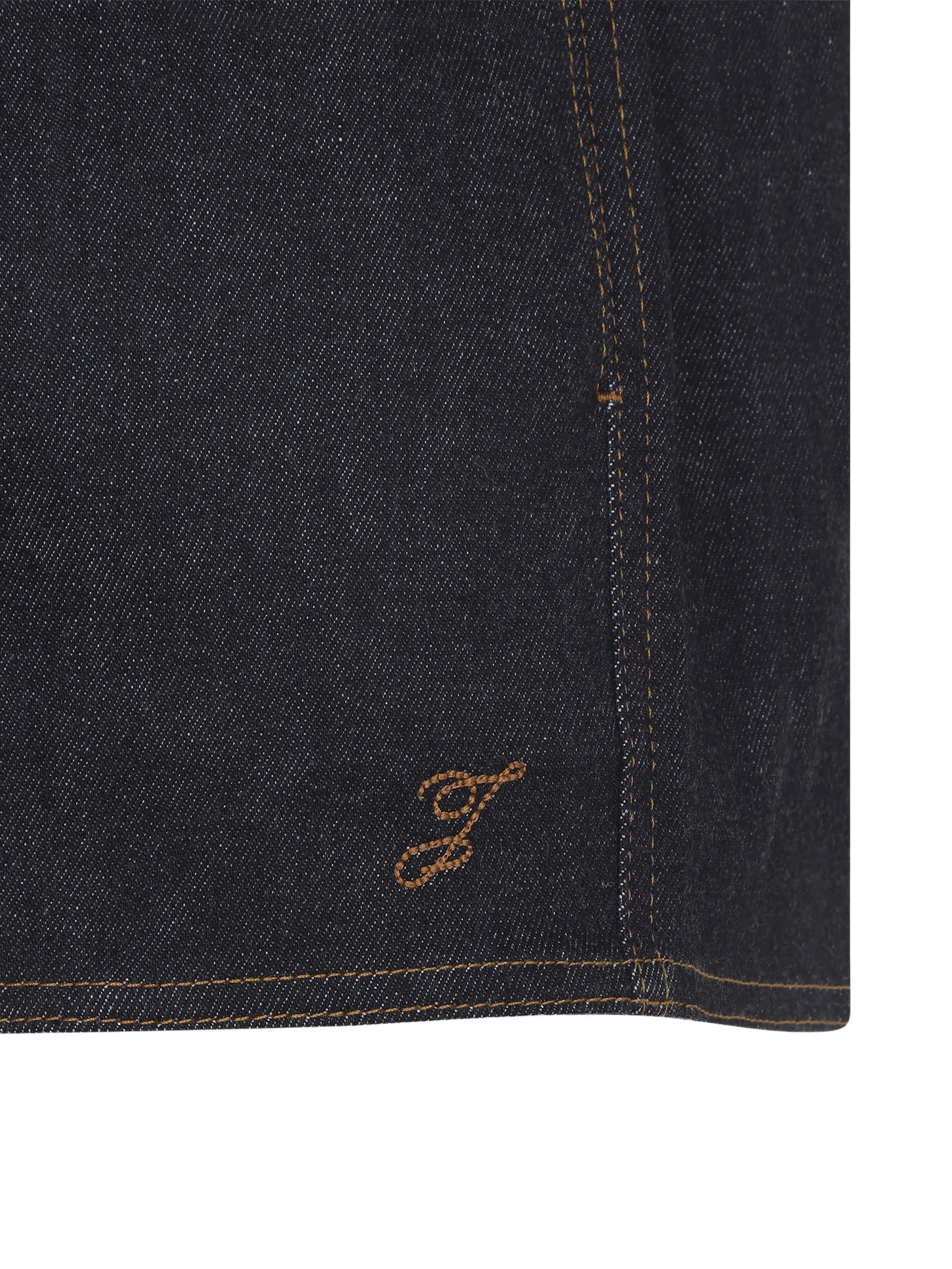 Amelo de-Nîmes logo-embroidered shorts