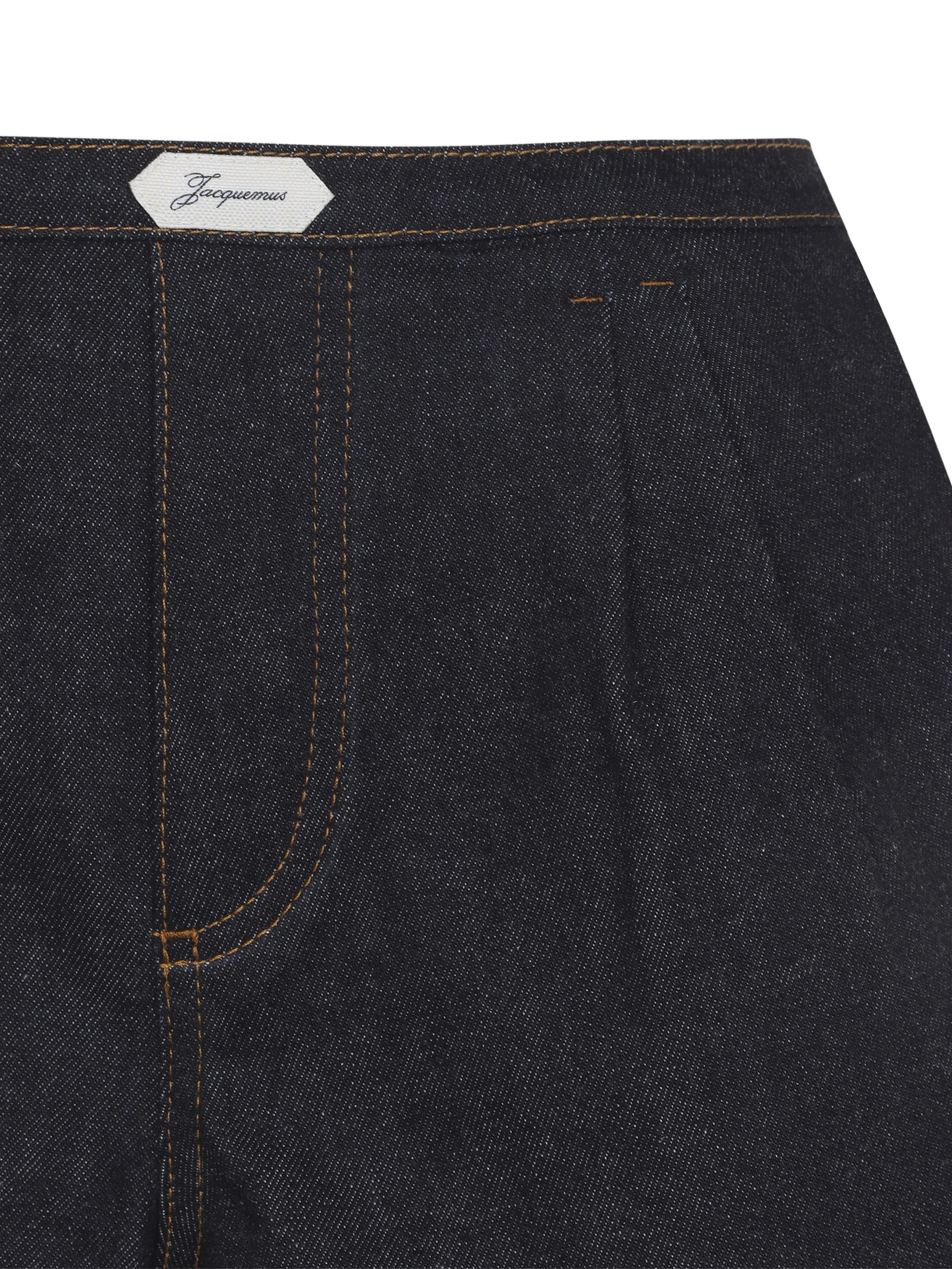 pleated cotton shorts