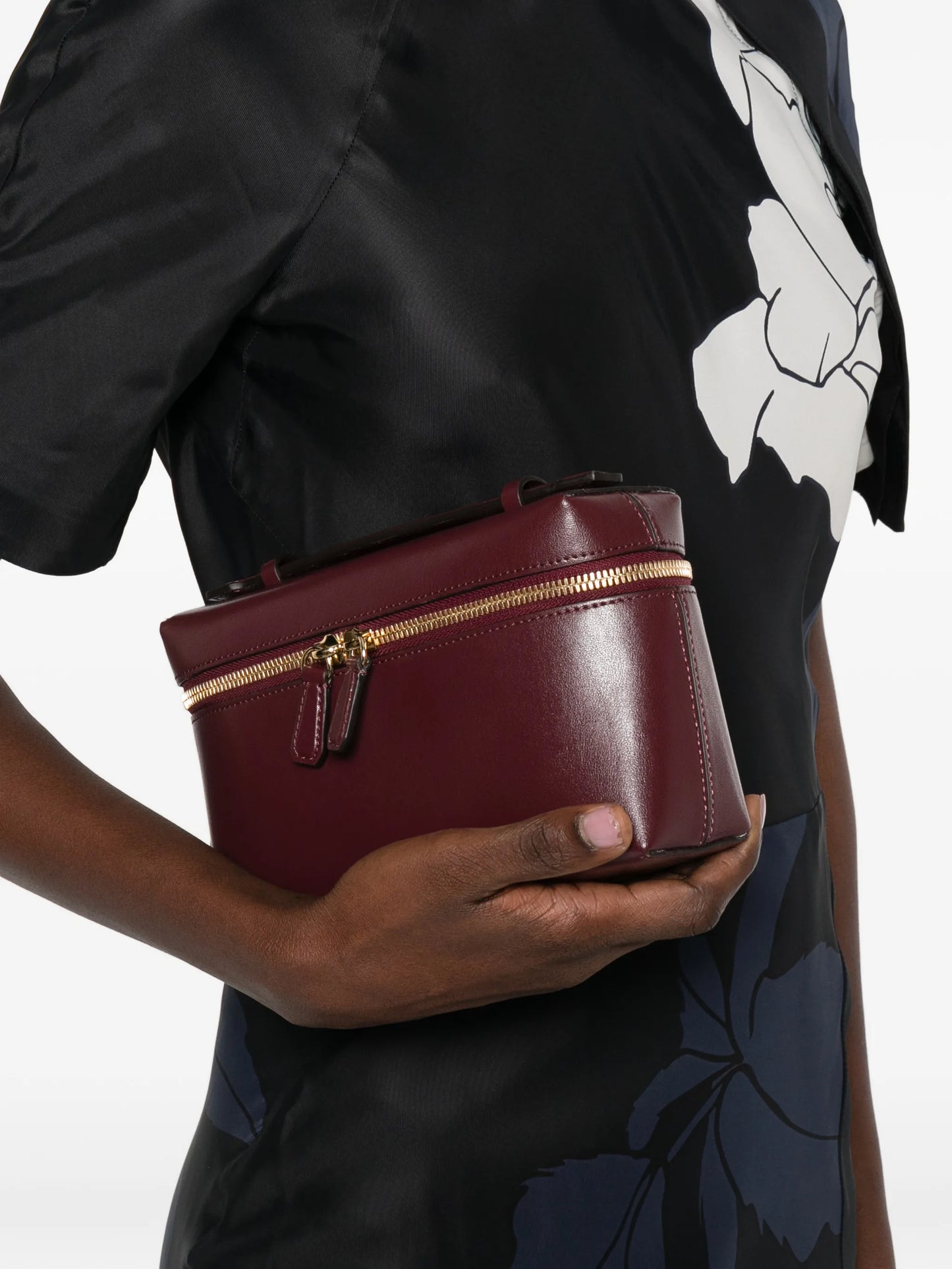 Vanity zip-round mini bag