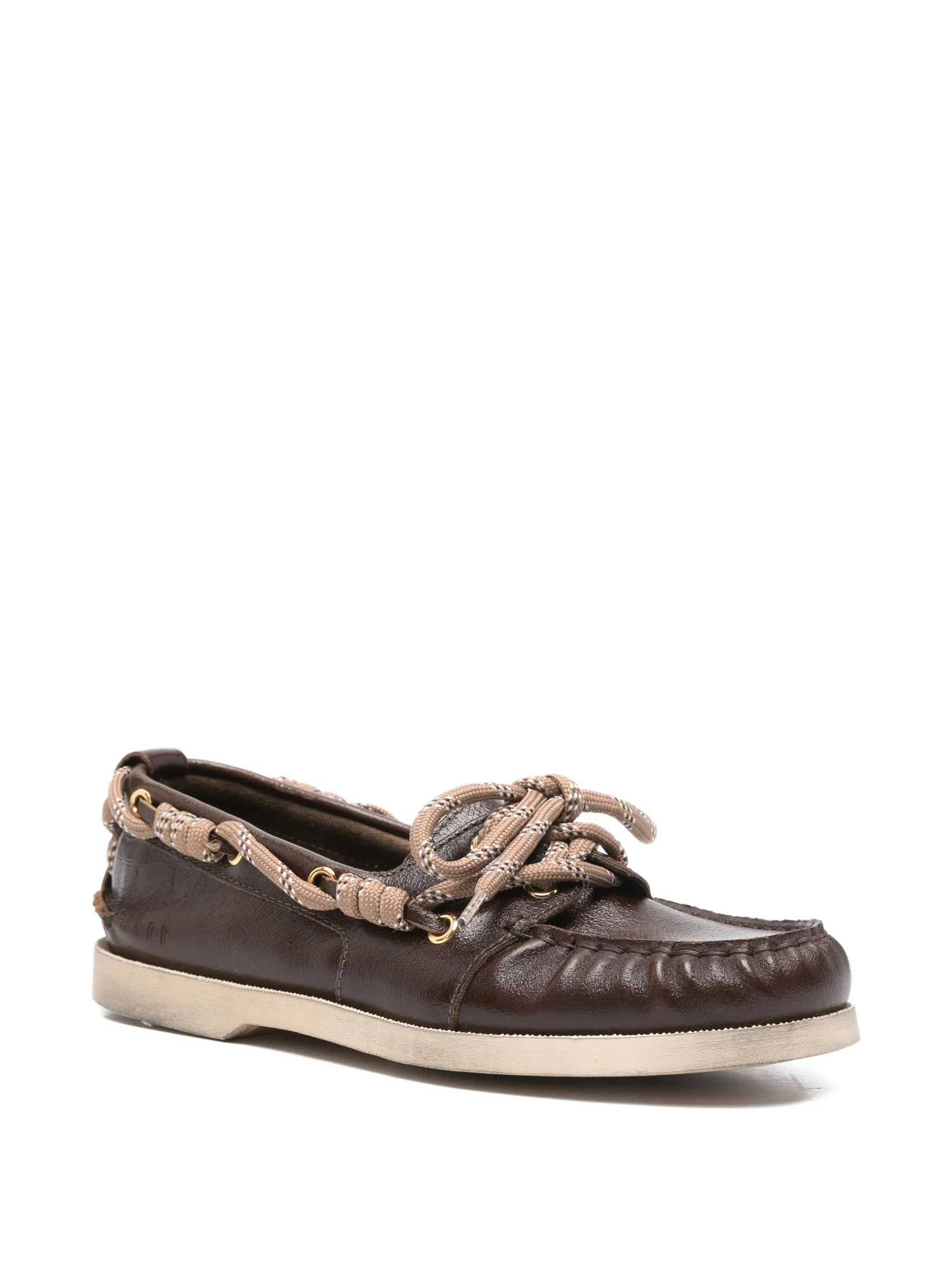 Cruise loafers in glossy dark brown leather