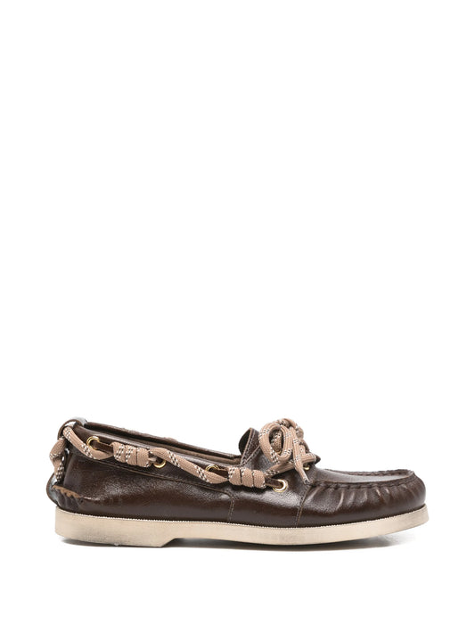Cruise loafers in glossy dark brown leather