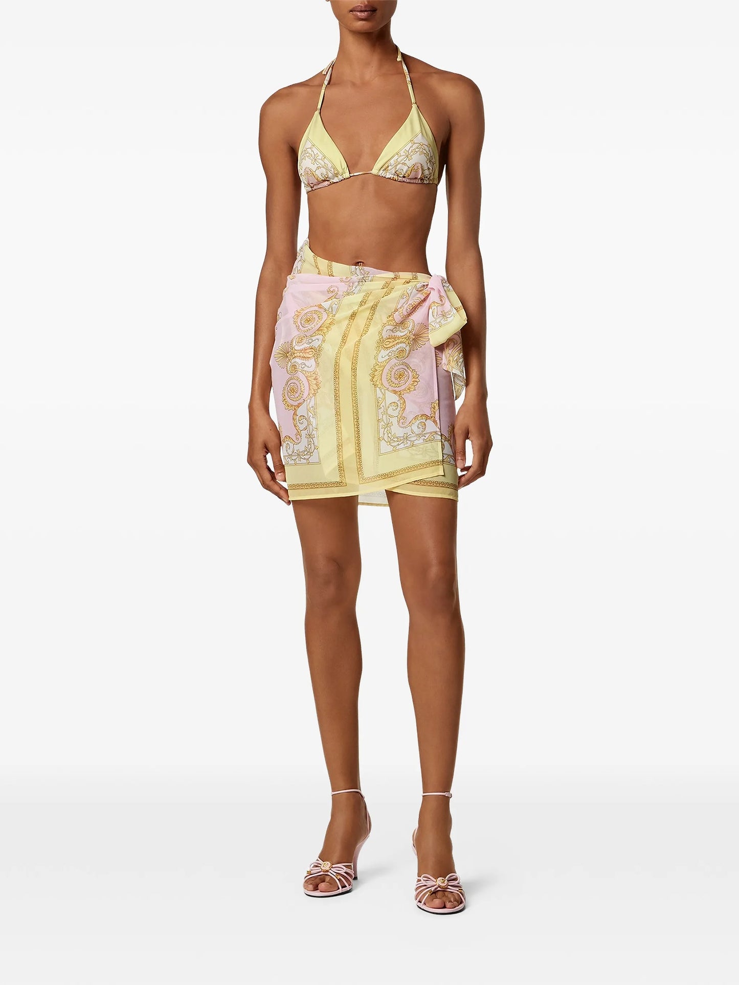 printed foulard skirt