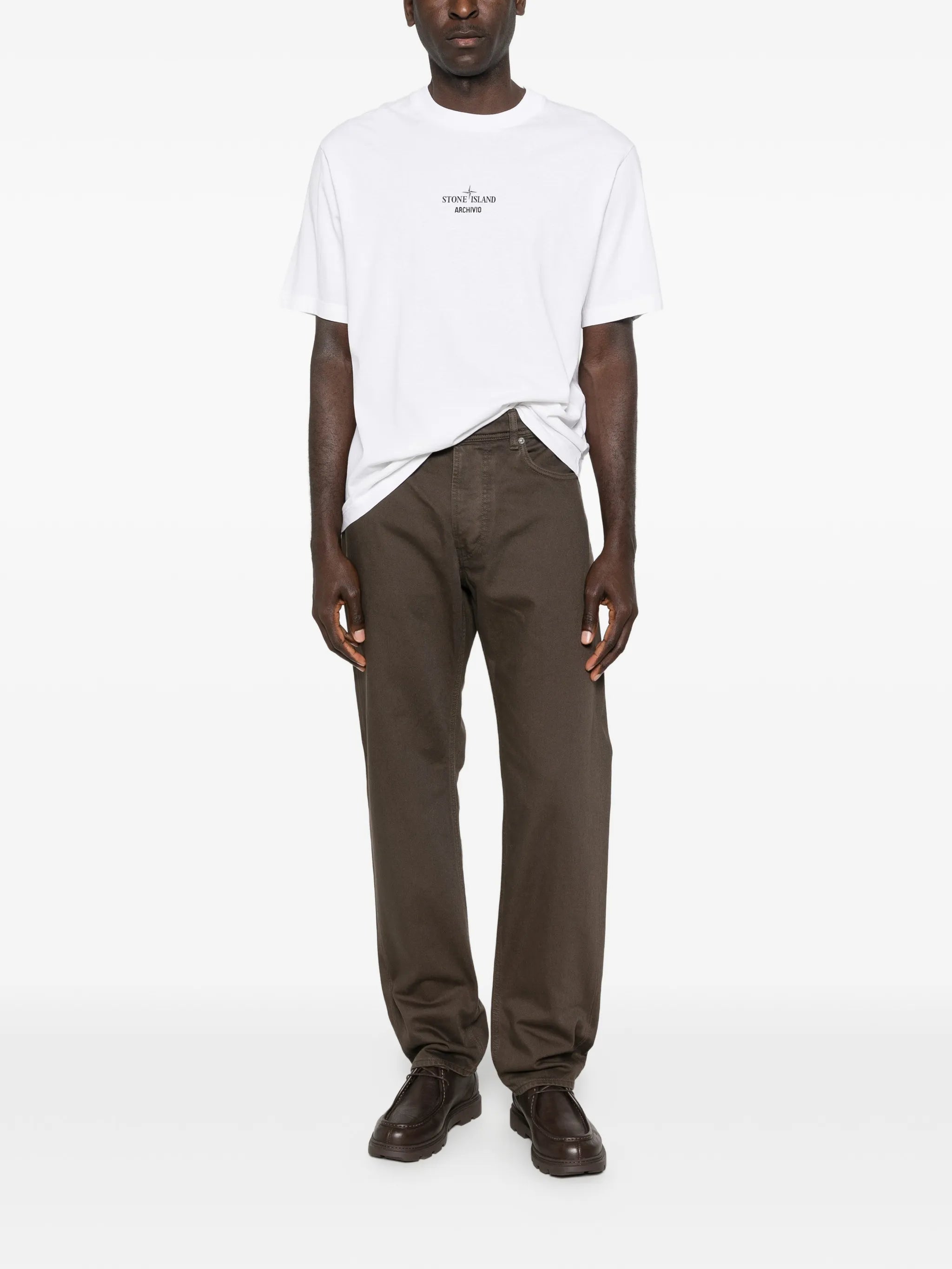logo-patch jeans