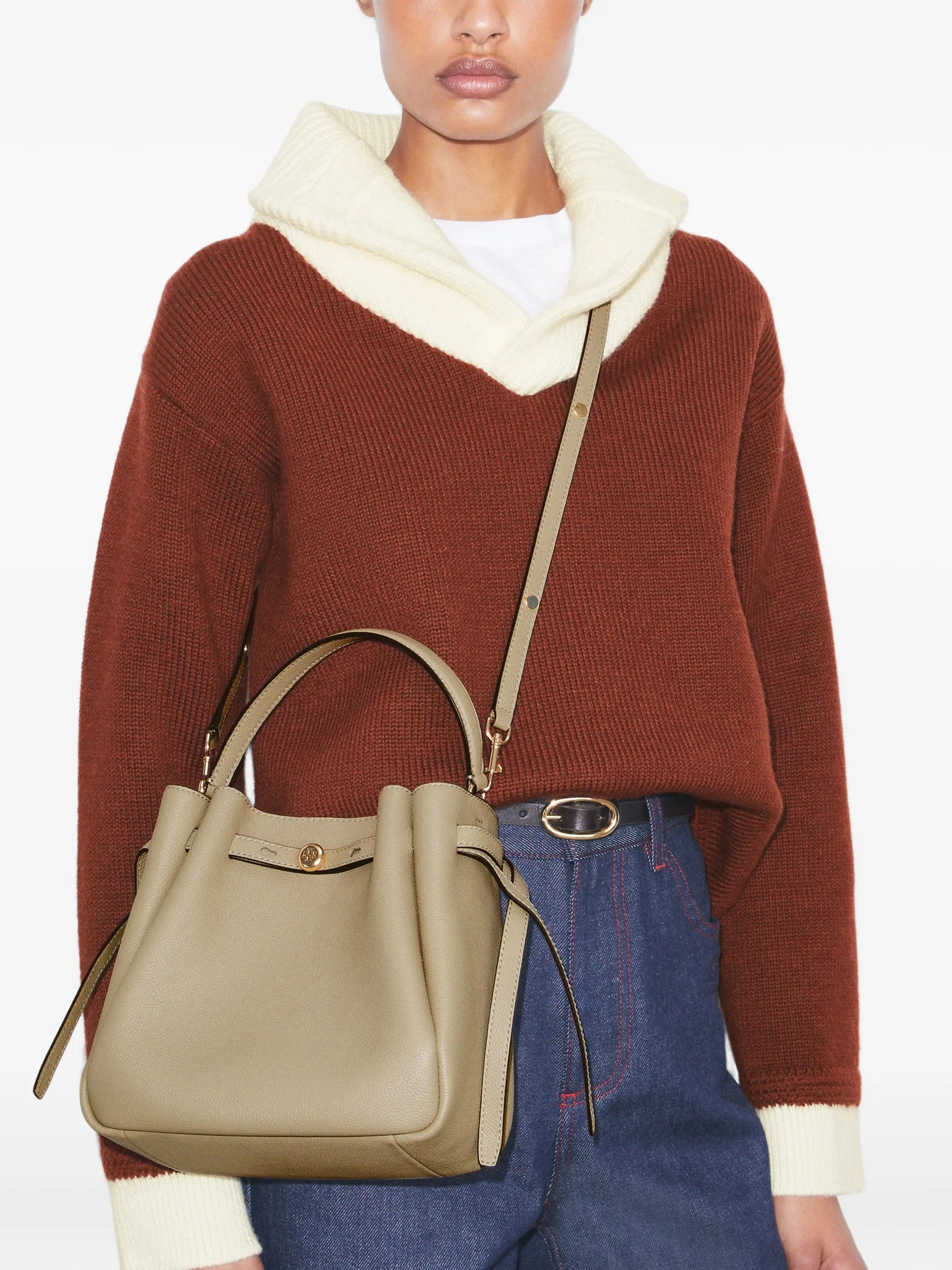 Romy leather tote bag