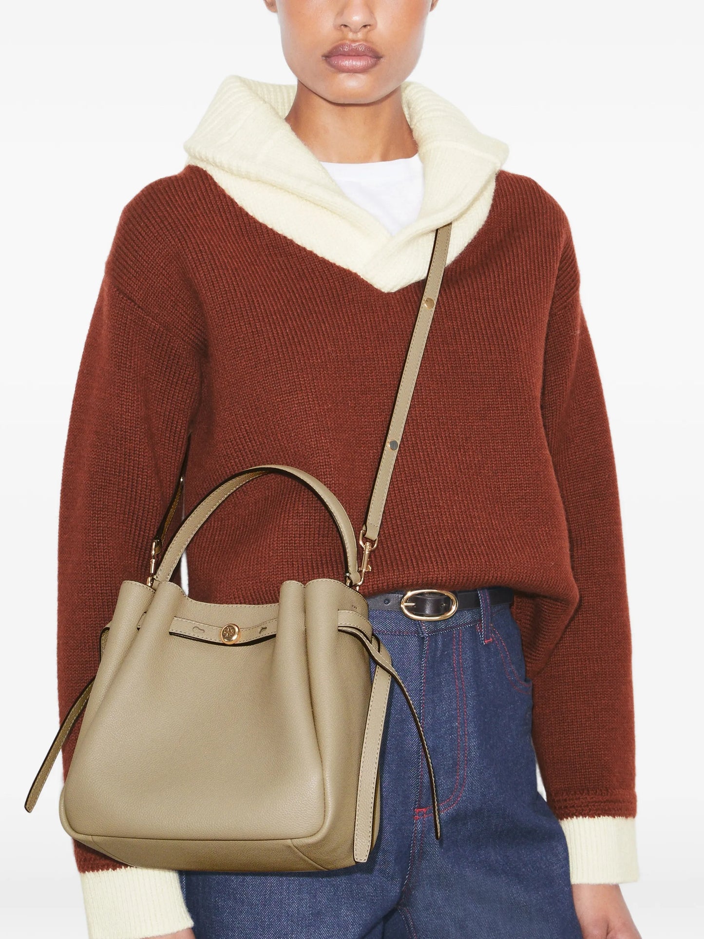 Romy leather tote bag
