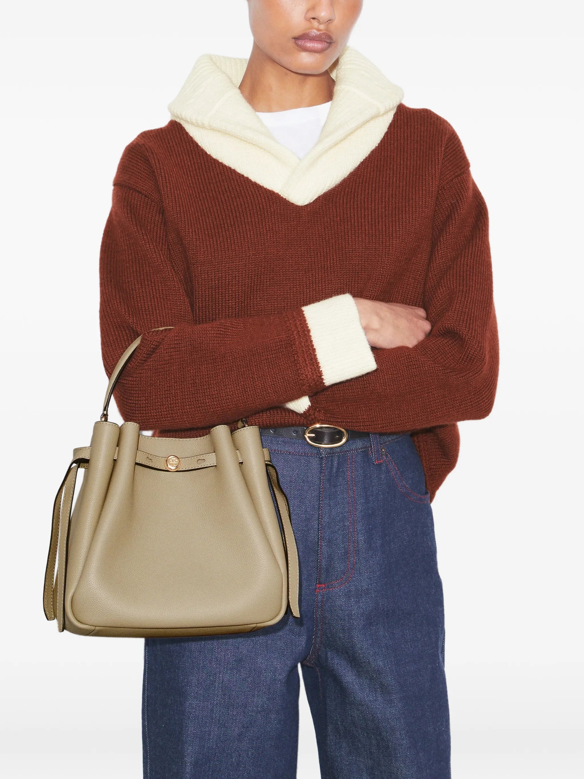 Romy leather tote bag