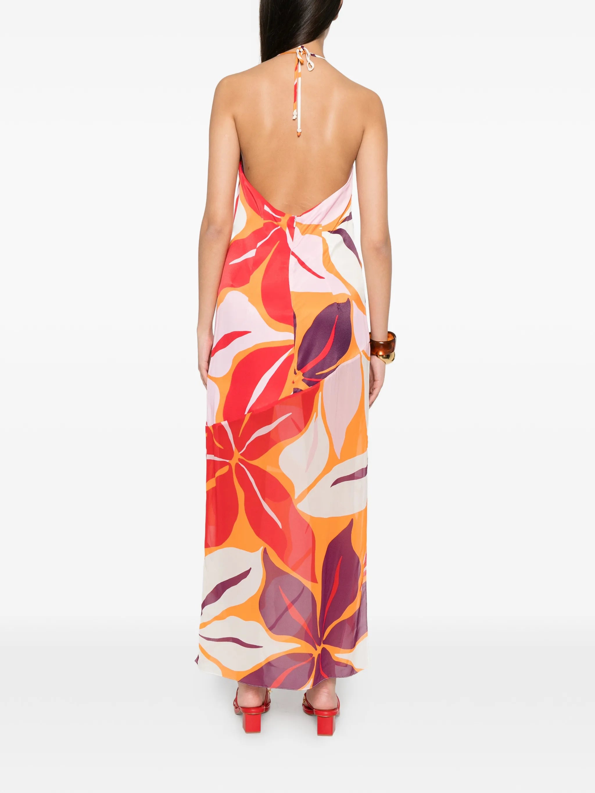 Accasia floral-print maxi dress
