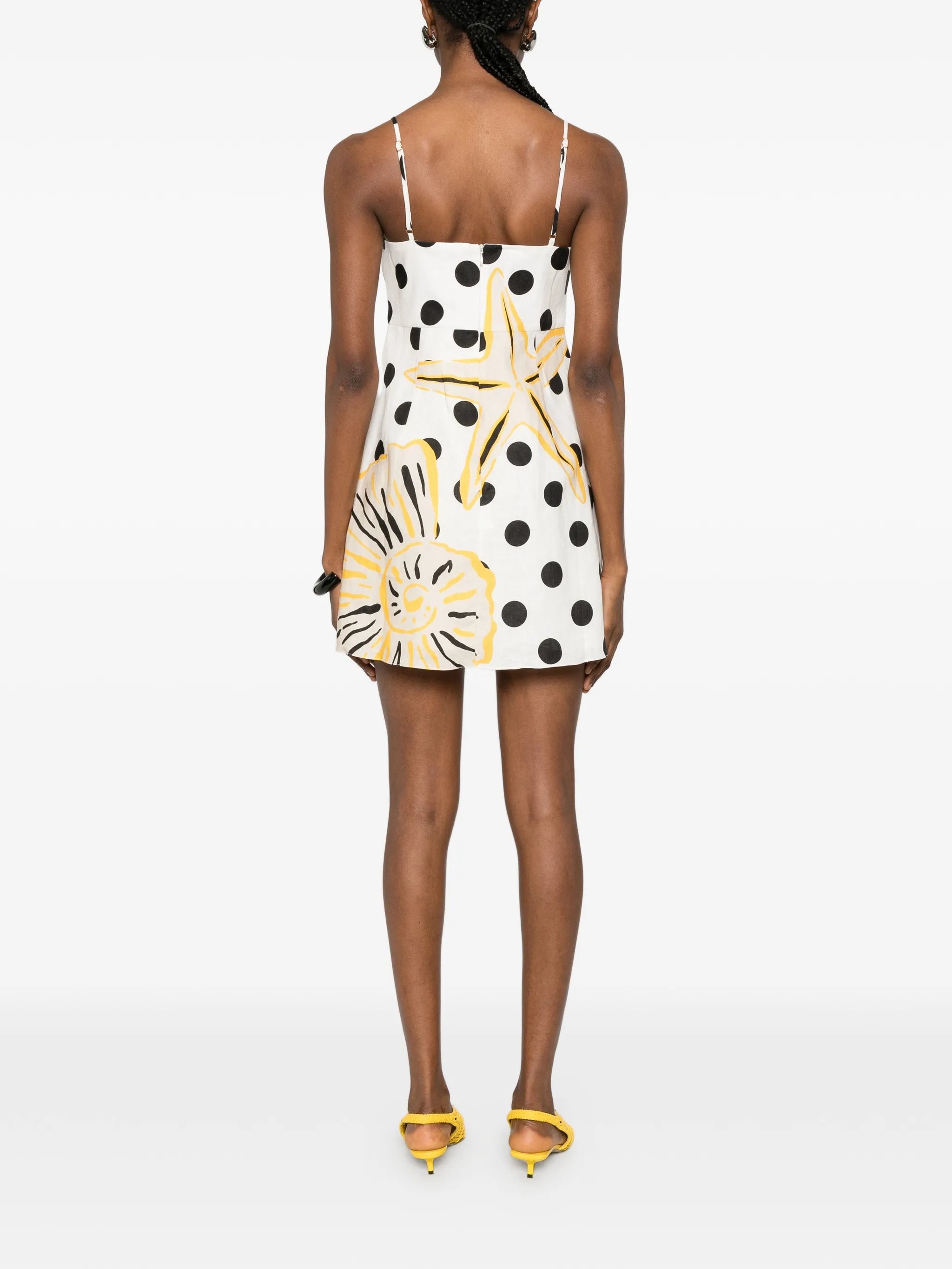 Lucca polka-dot mini dress