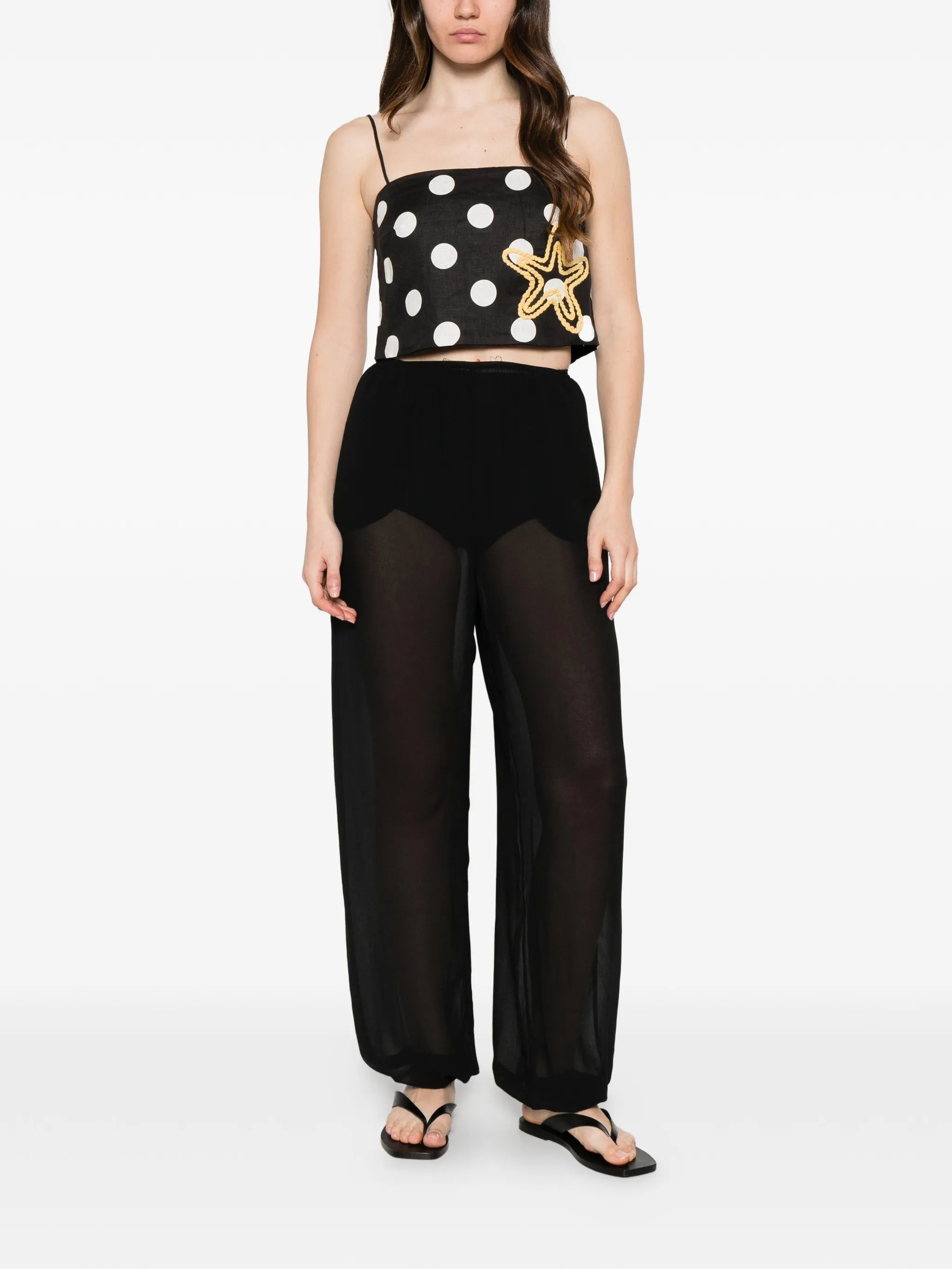 Ariella polka-dot top
