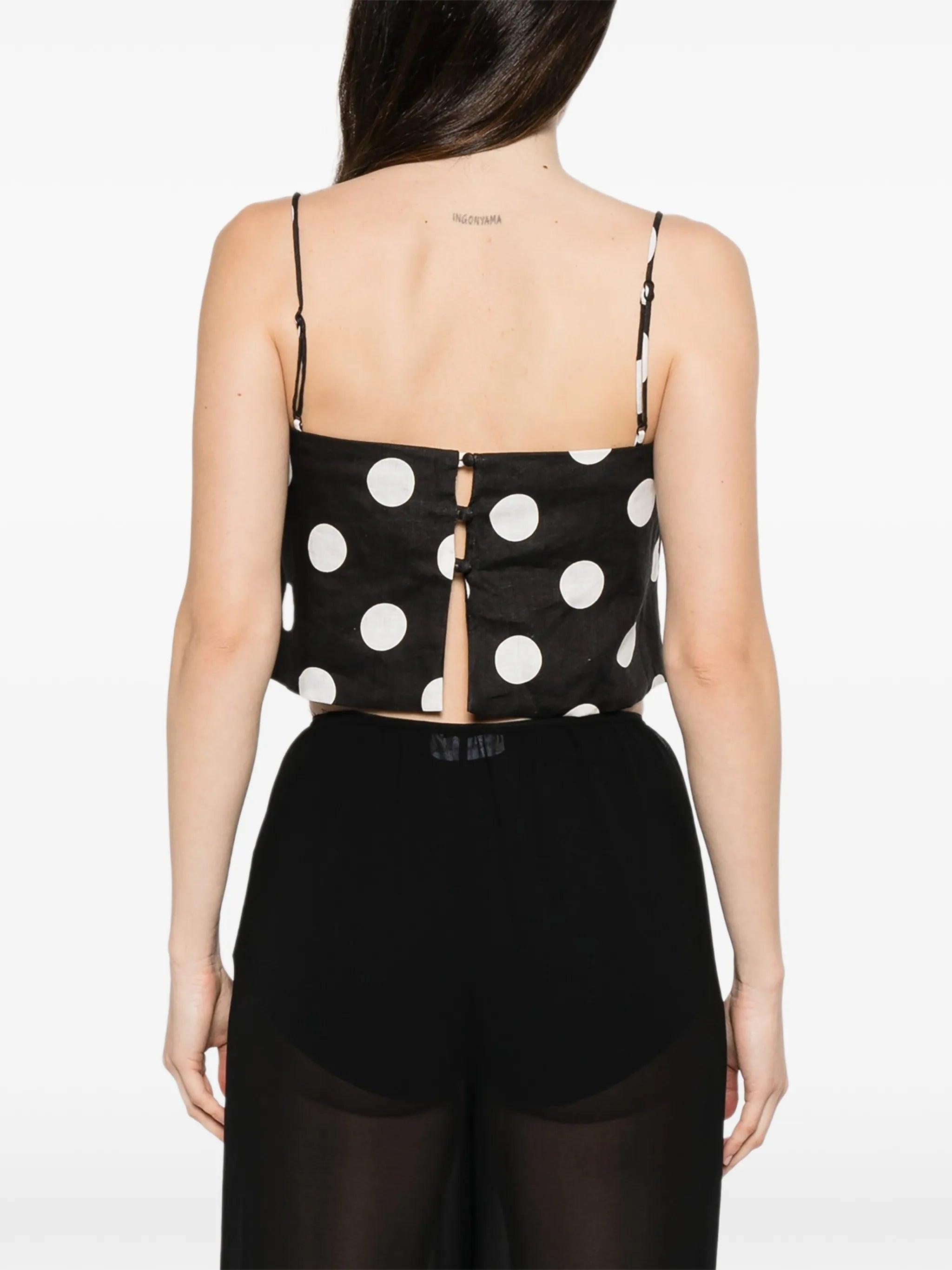 Ariella polka-dot top
