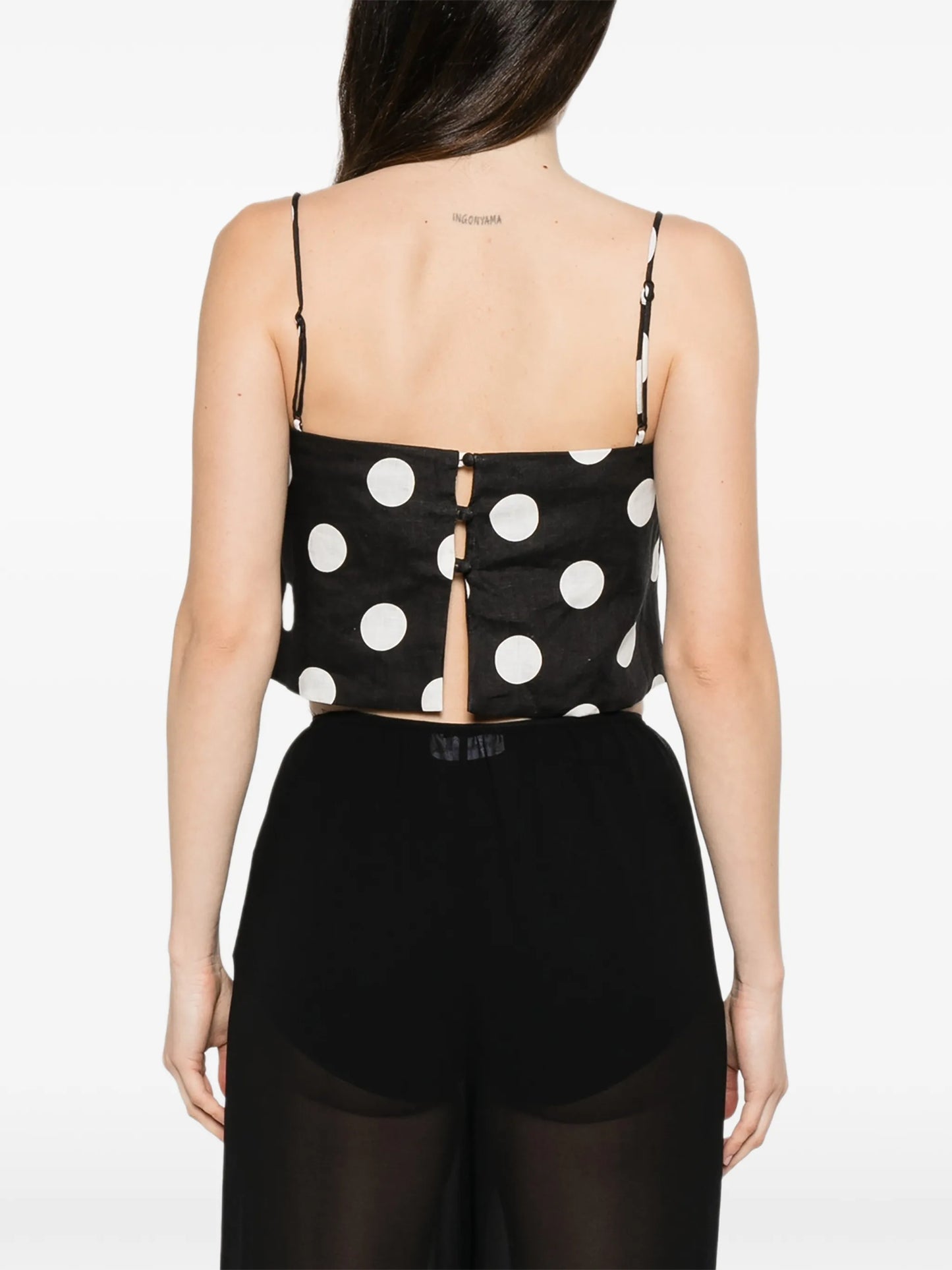 Ariella polka-dot top