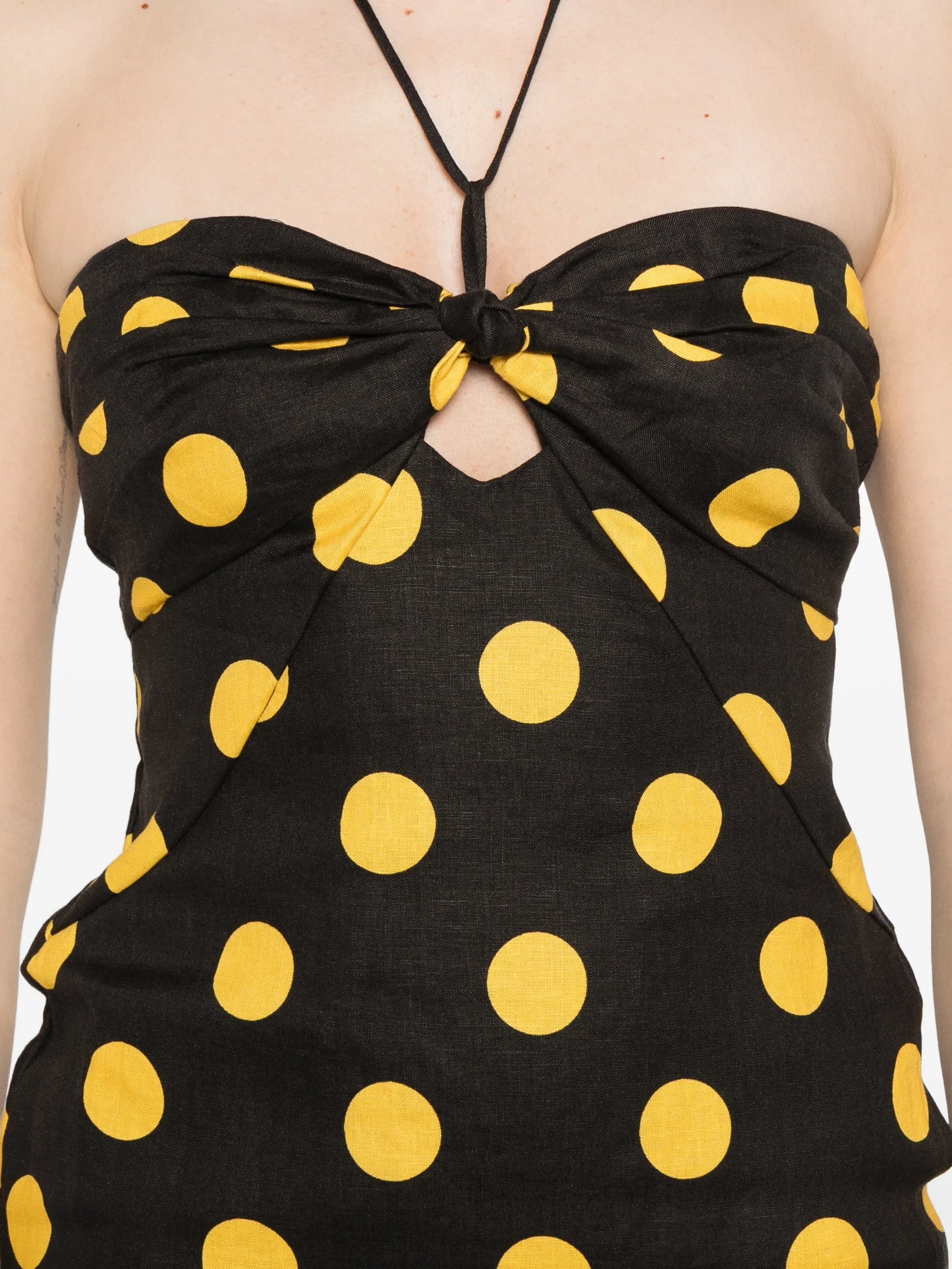 Leda polka-dot midi dress