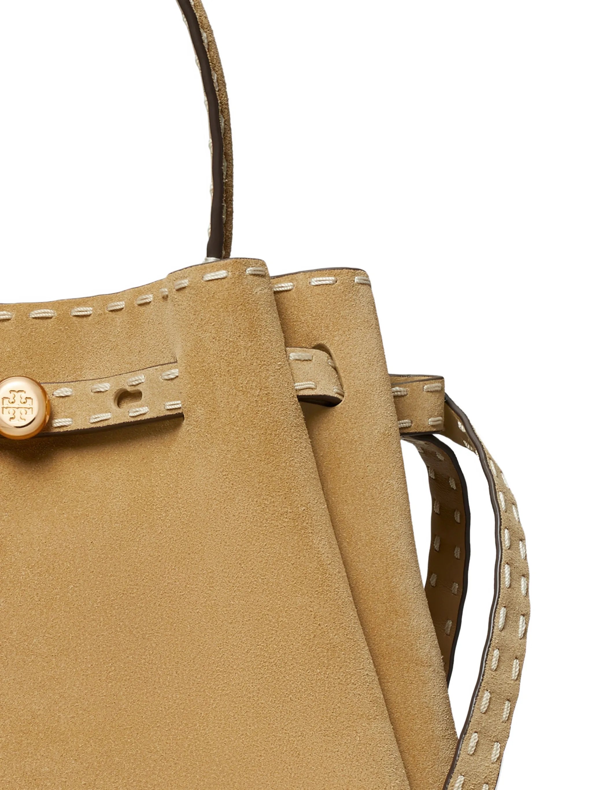 Romy pick stitch bucket bag