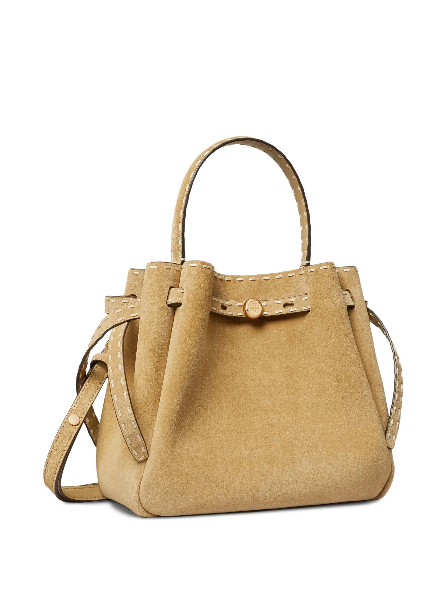 Romy pick stitch bucket bag