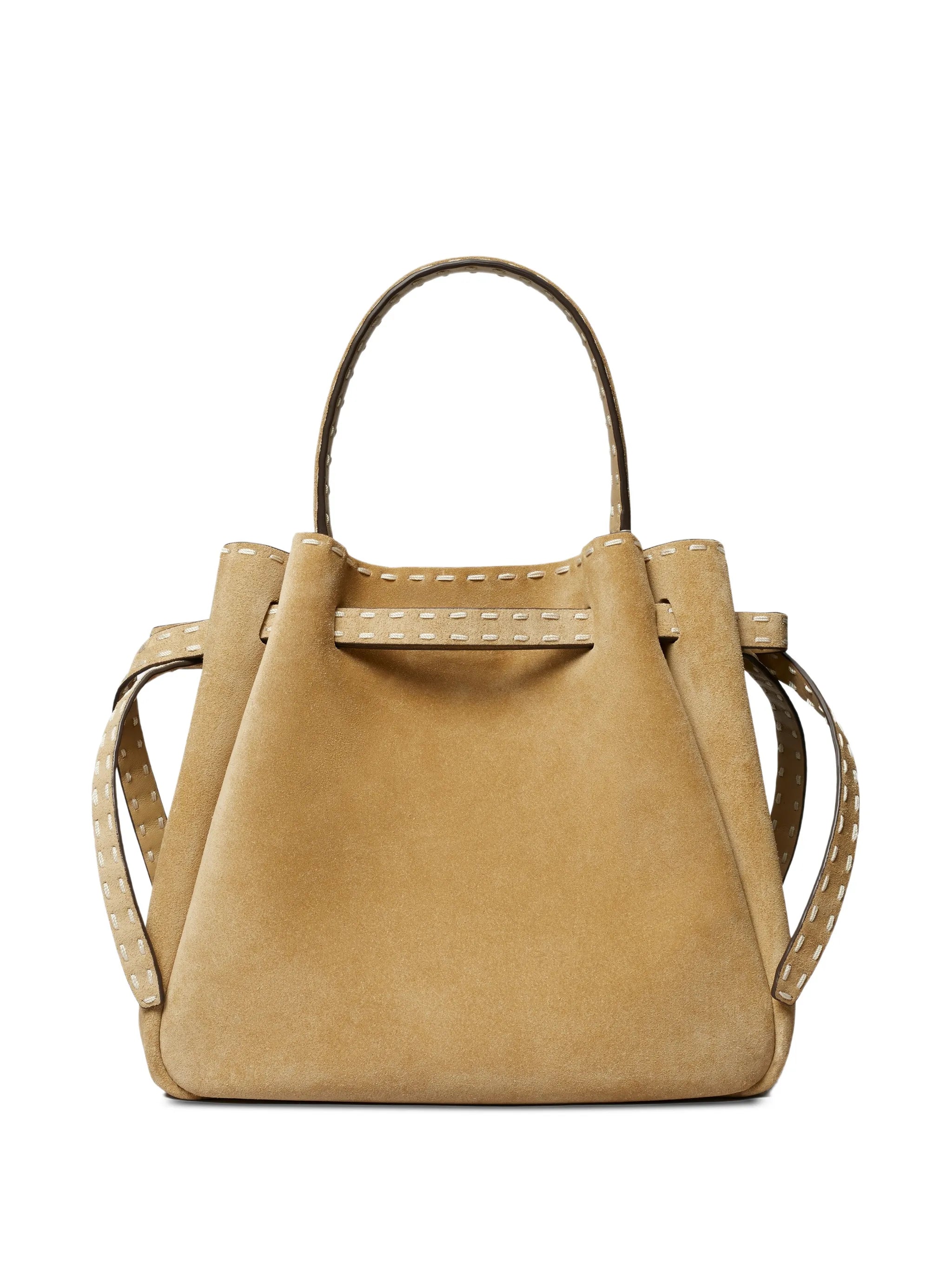 Romy pick stitch bucket bag