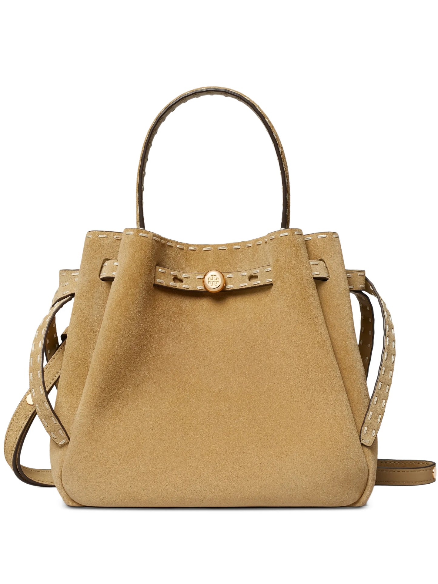 Romy pick stitch bucket bag