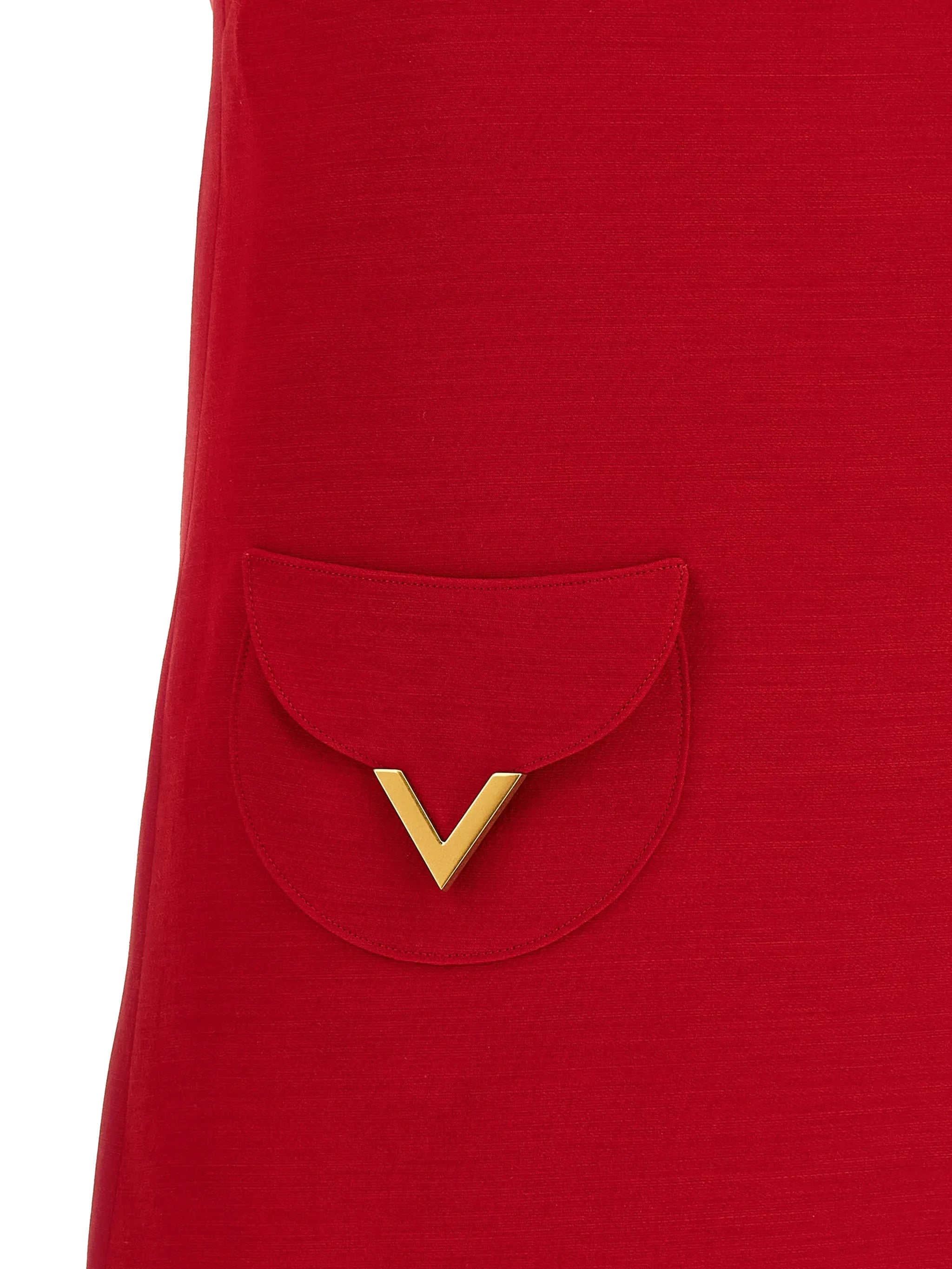 logo-detail mini dress