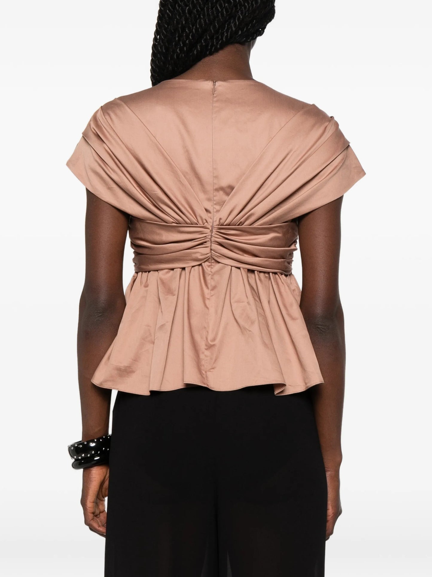 Ruhi twisted-detail top