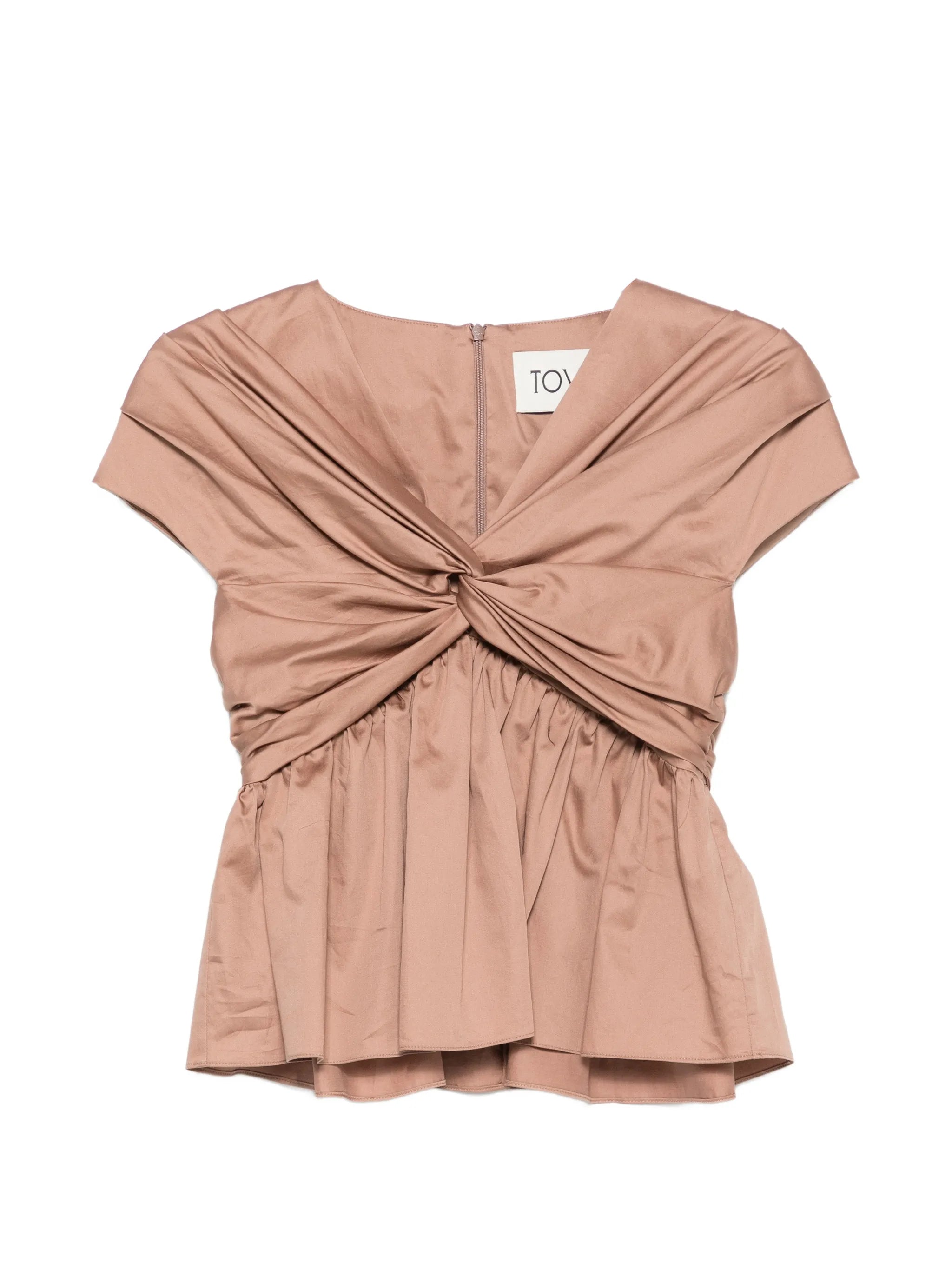 Ruhi twisted-detail top