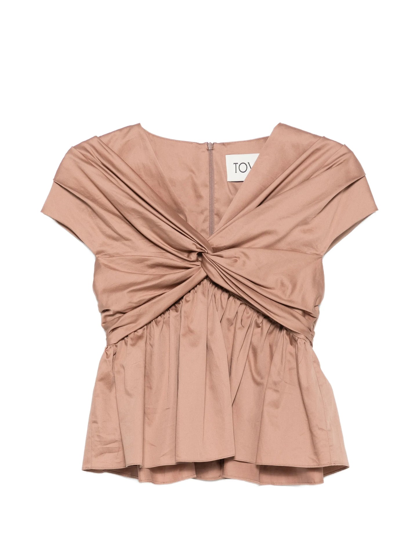 Ruhi twisted-detail top