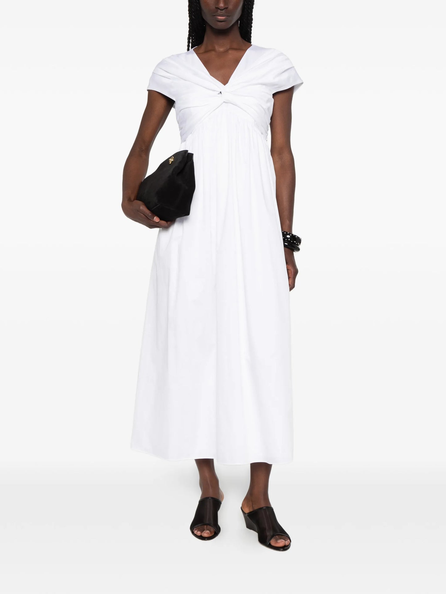 Rafelle twisted- detail midi dress
