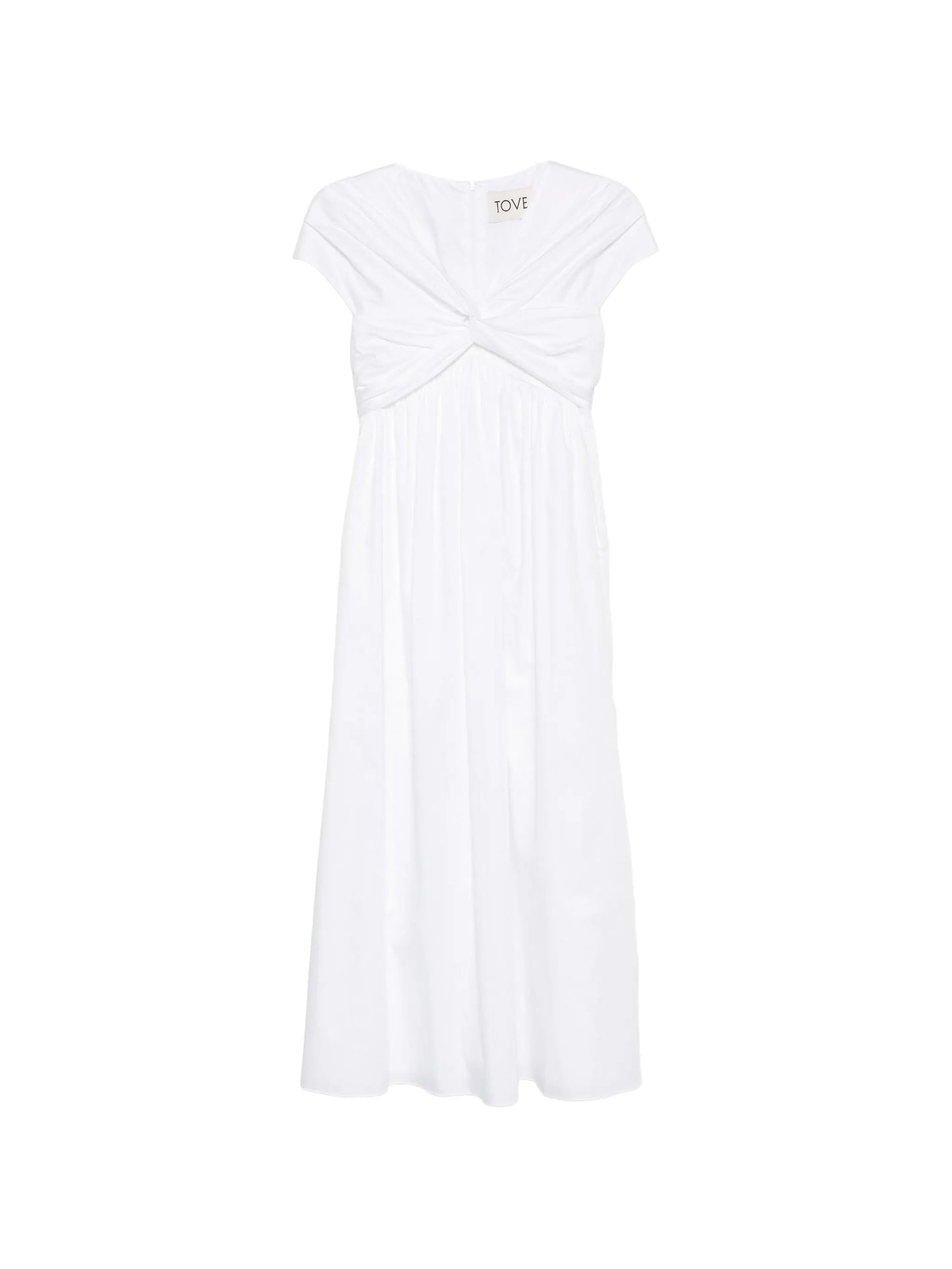 Rafelle twisted- detail midi dress