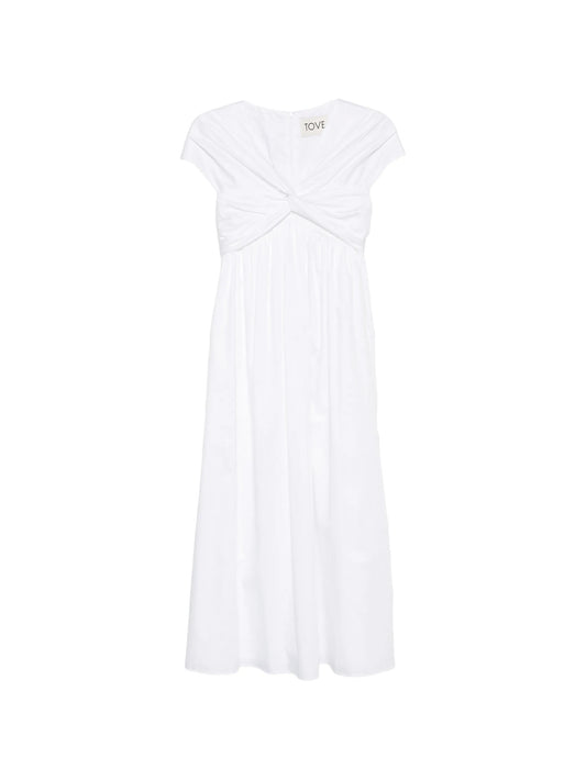 Rafelle twisted- detail midi dress