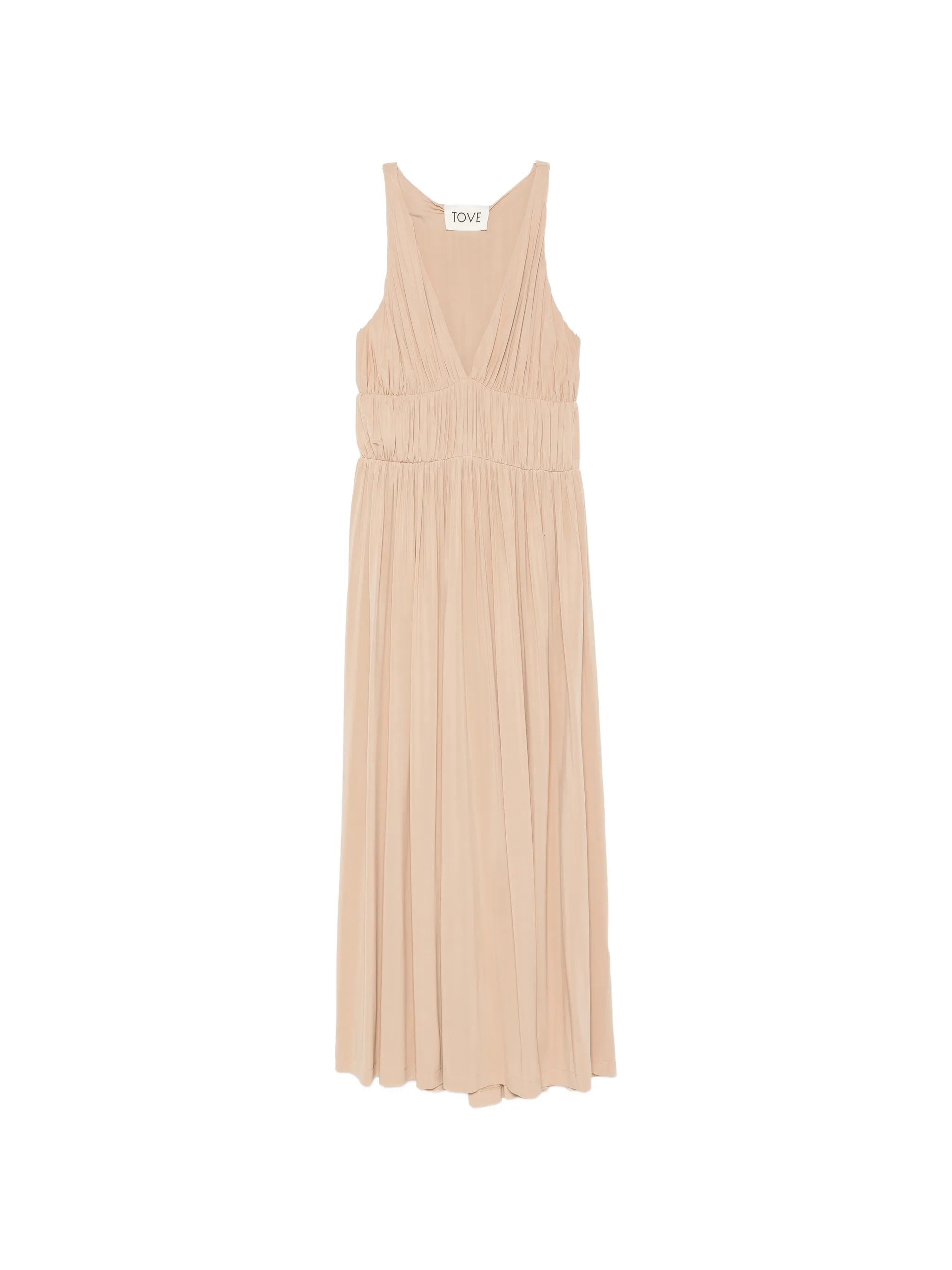 Ouida pleated maxi dress