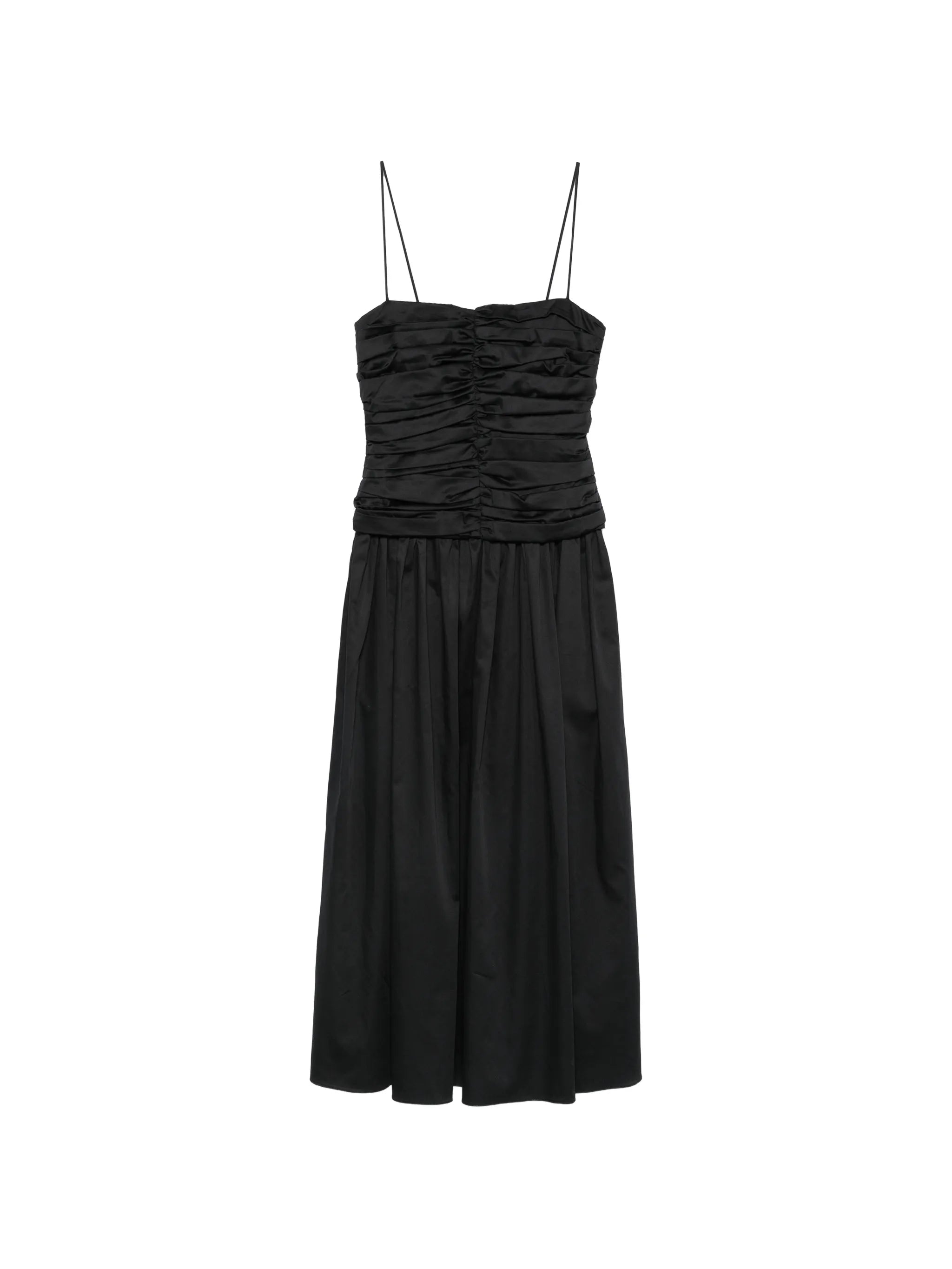 Amina ruched midi dress
