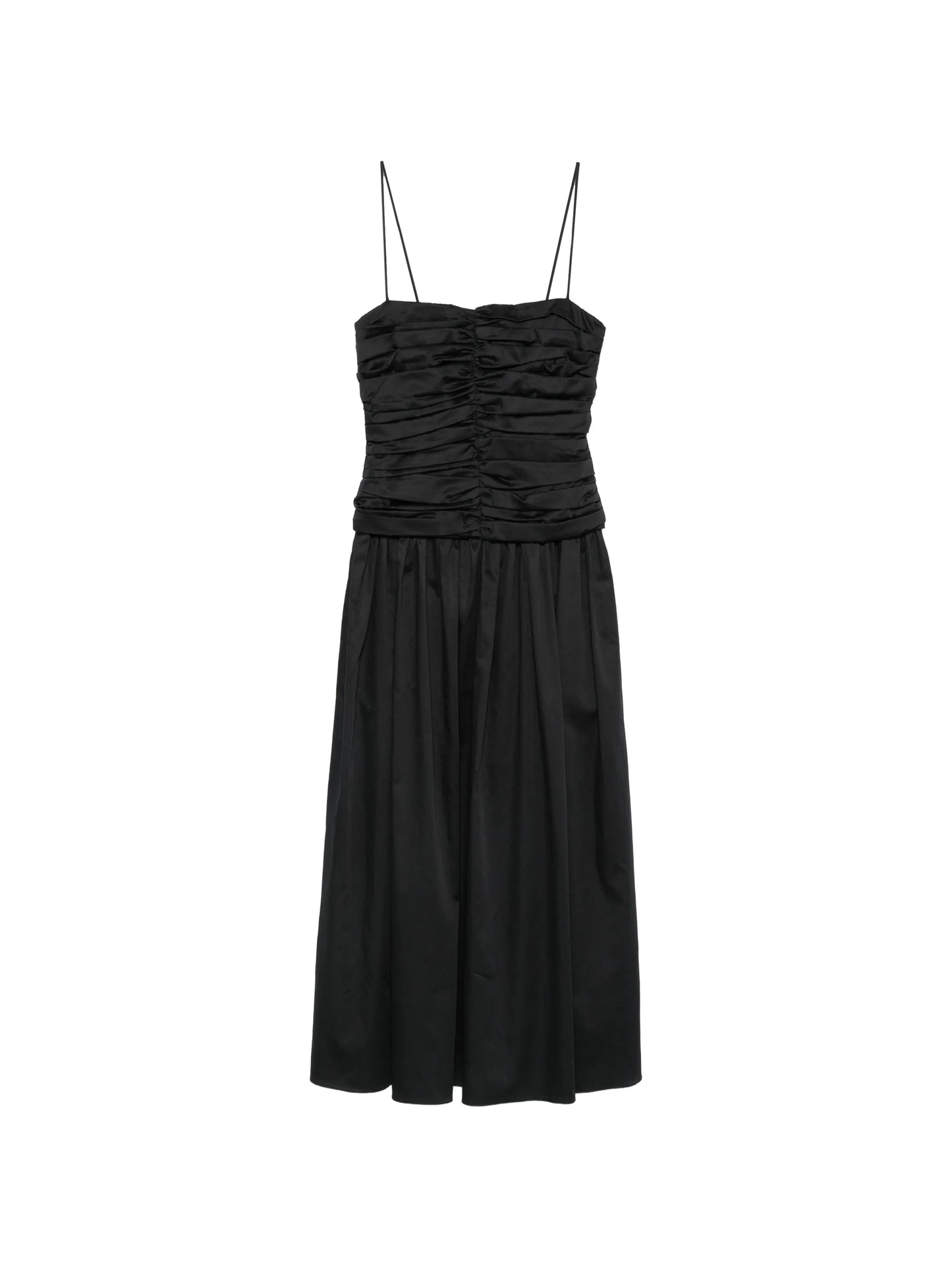 Amina ruched midi dress