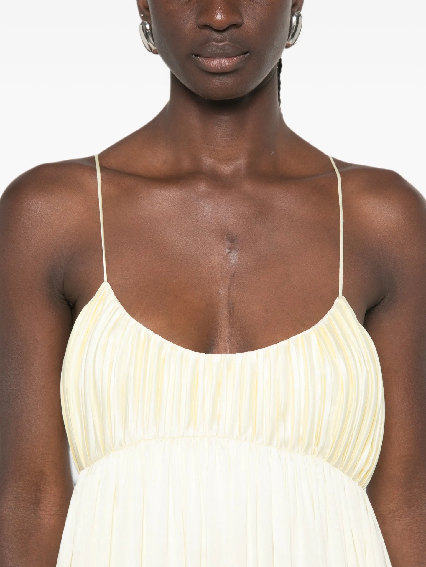 Katrine pleated midi dress