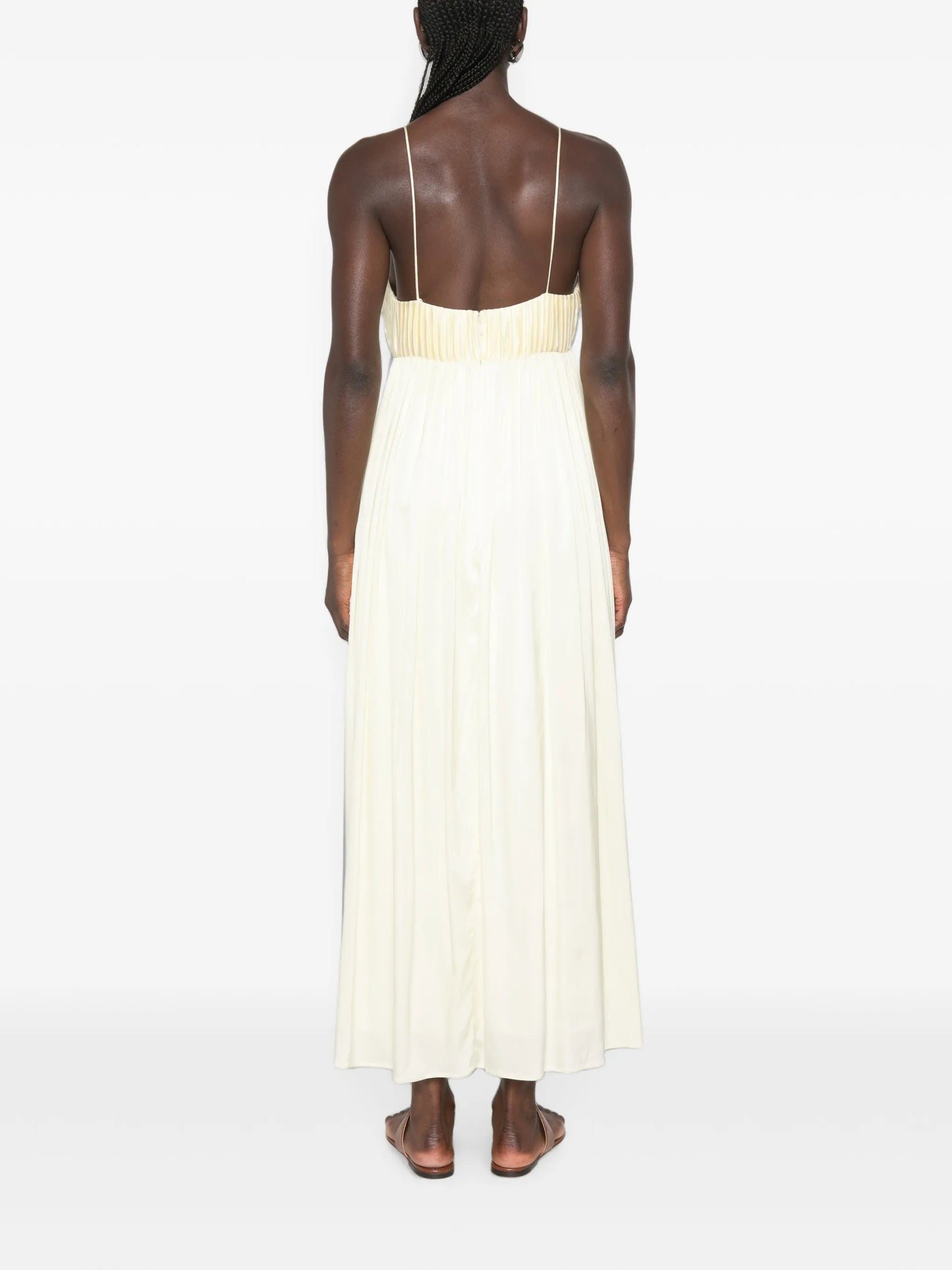 Katrine pleated midi dress