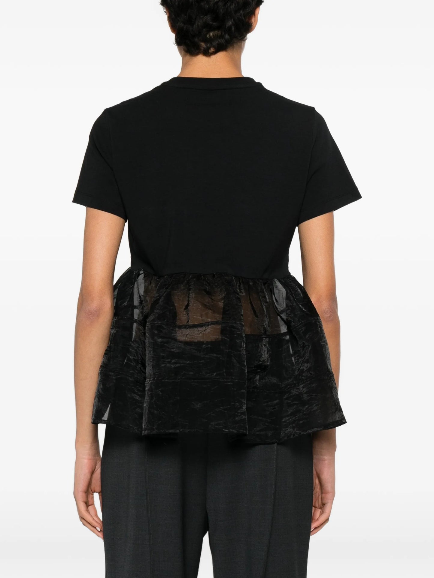 David ruffled peplum T-shirt