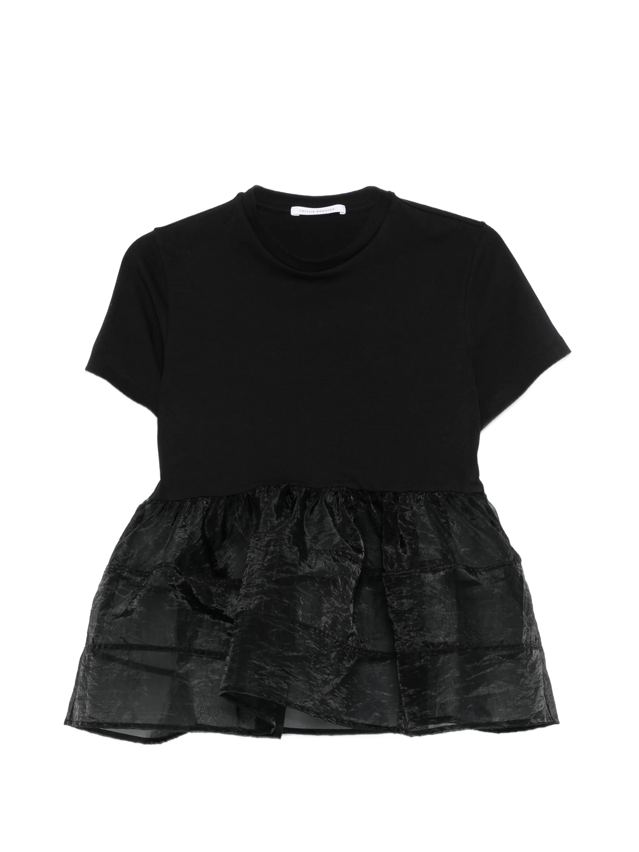 David ruffled peplum T-shirt