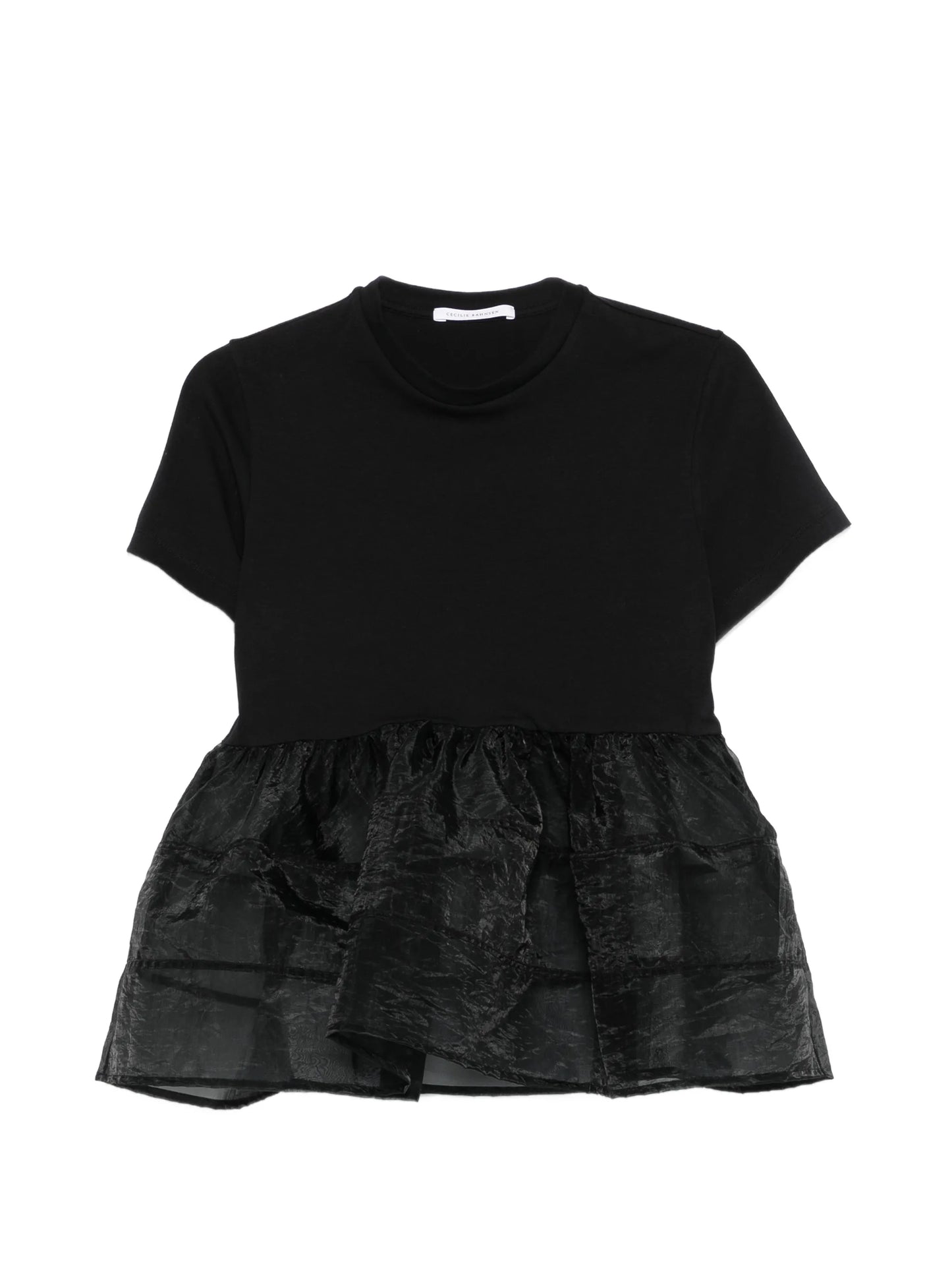 David ruffled peplum T-shirt