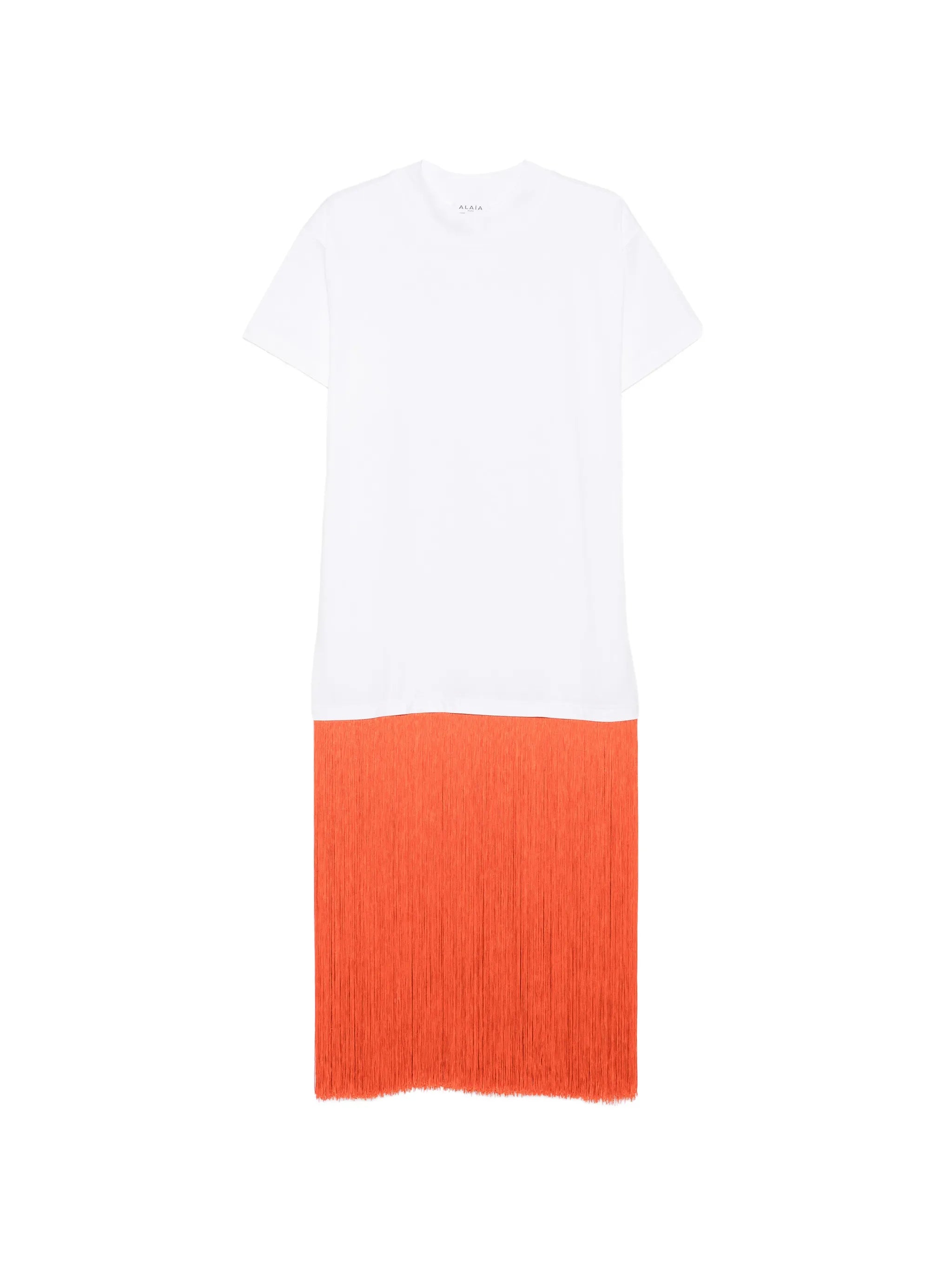 fringed midi dress