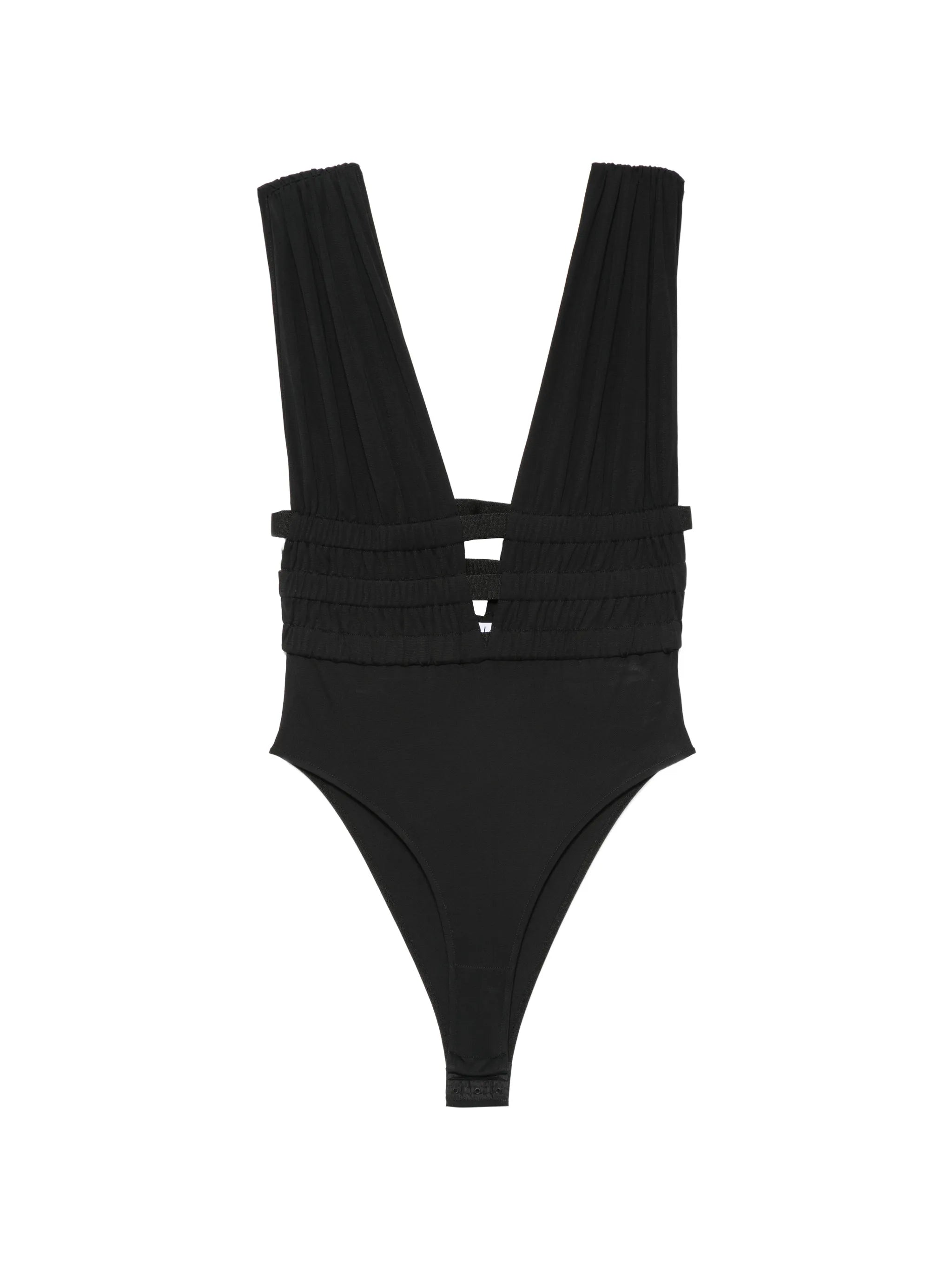 Deese cut-out ruched bodysuit